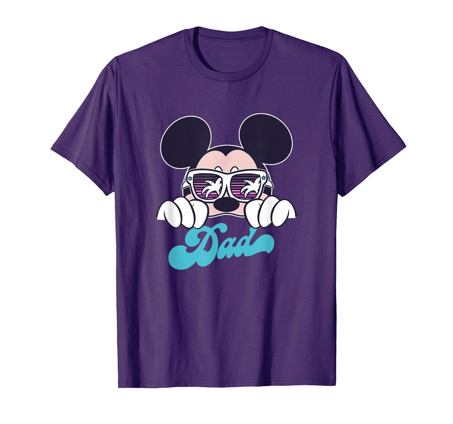 Disney Mickey And Friends Cool Mickey Summer Vibes Dad Logo T-Shirt
