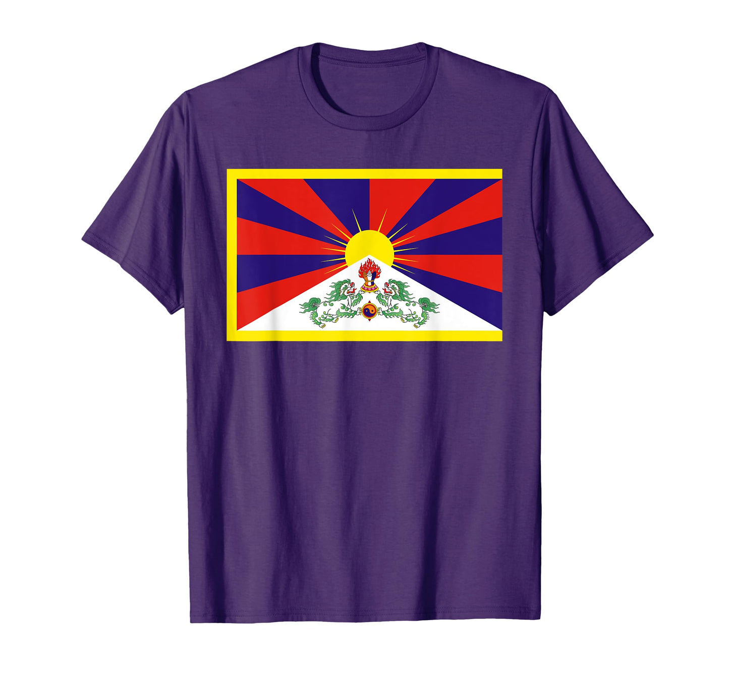 Tibet Flag Tibetan Free Tibet Himalaya Buddhism T-Shirt