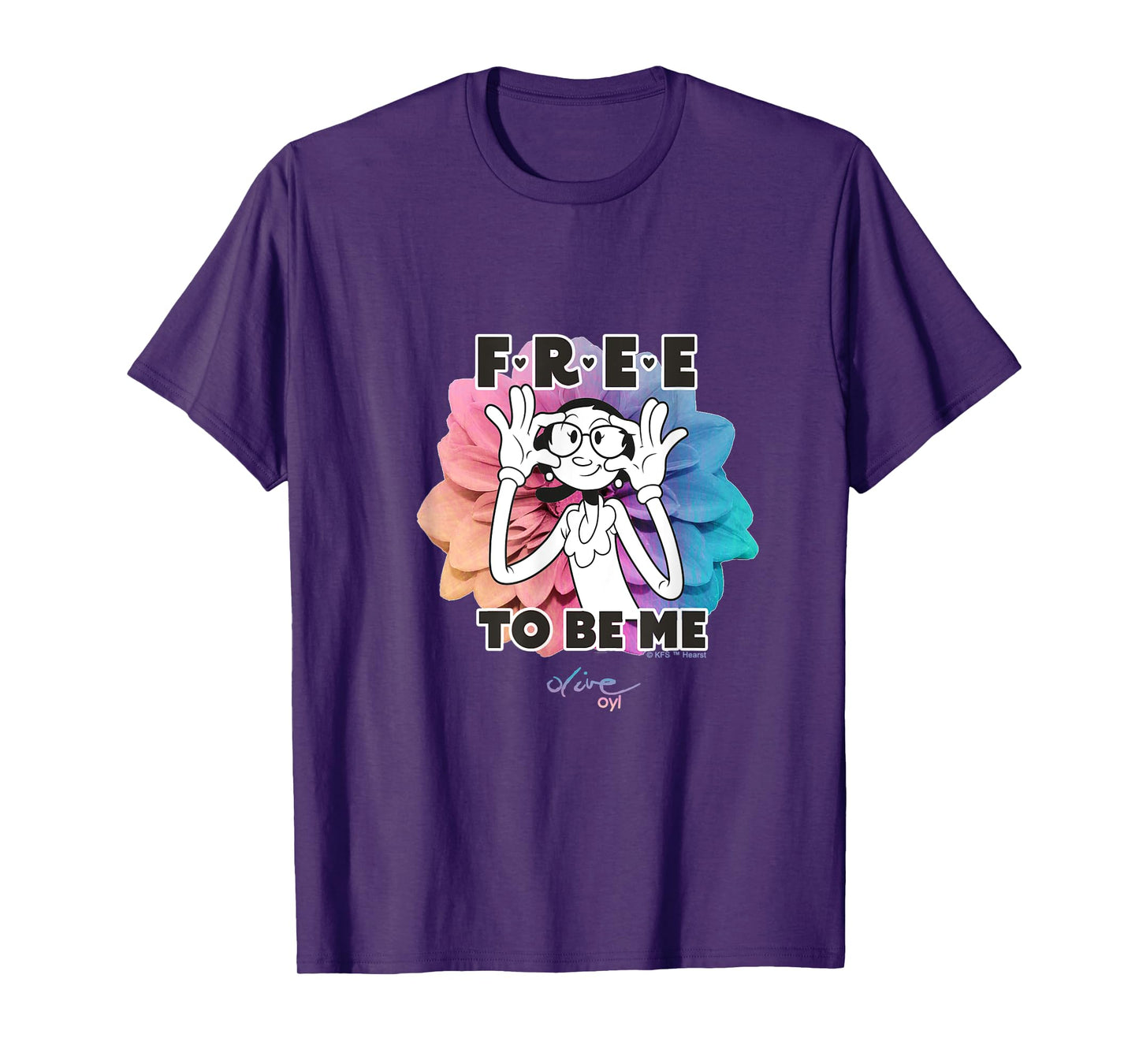 Olive Oyl's Express Yourself Collection "Free To Be Me" T-Shirt