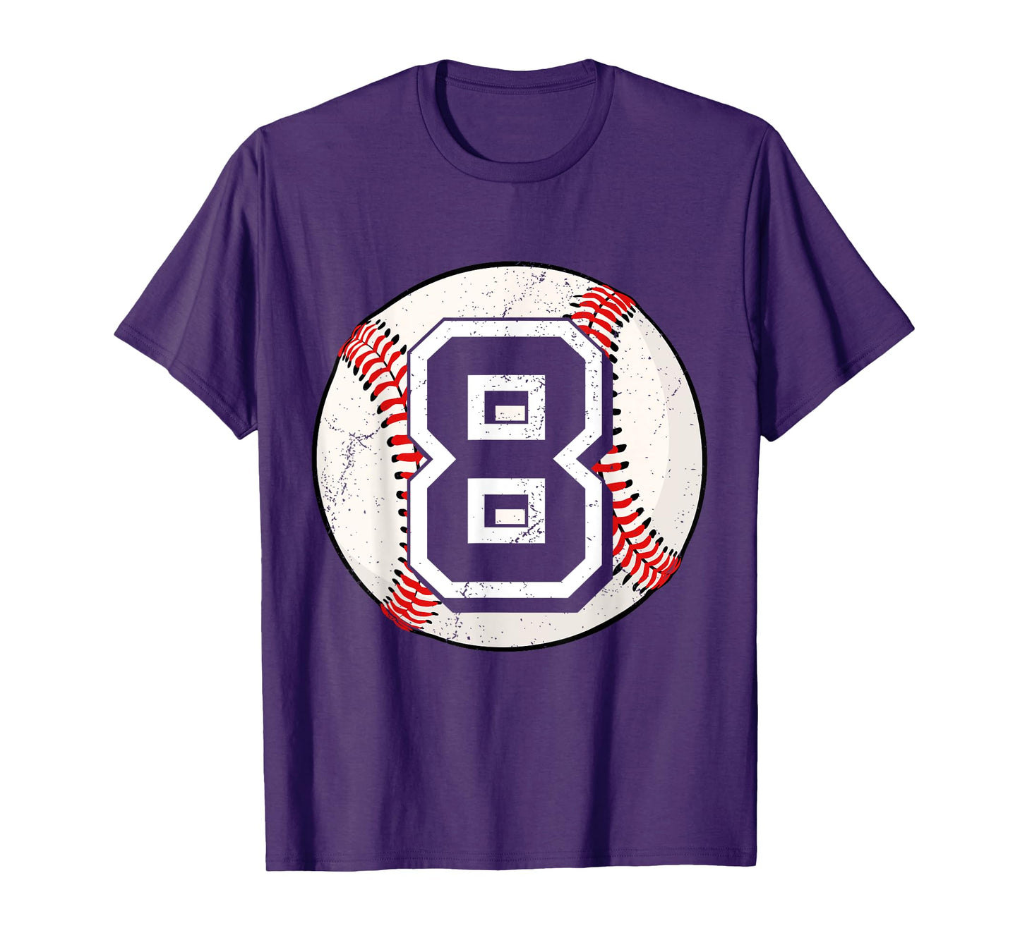 Birthday Boy 8 Eight Baseball 8th Birthday Baseball Player T-Shirt