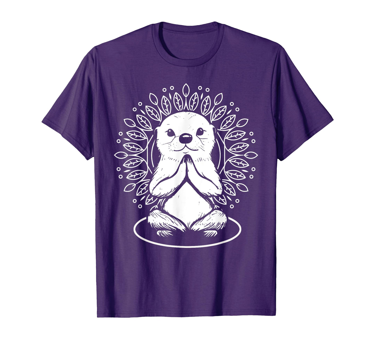 Otter Spiritual Yoga Pose Meditation Lover Namaste T-Shirt