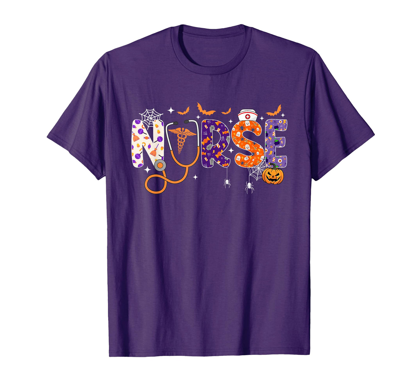 Halloween Nurse Shirts For Women RN NICU Nursing Halloween T-Shirt