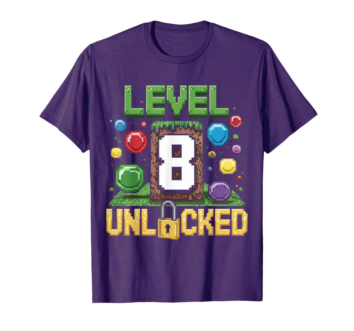 Birthday Children's Shirt Level 8 Unlocked 8 T-Shirt