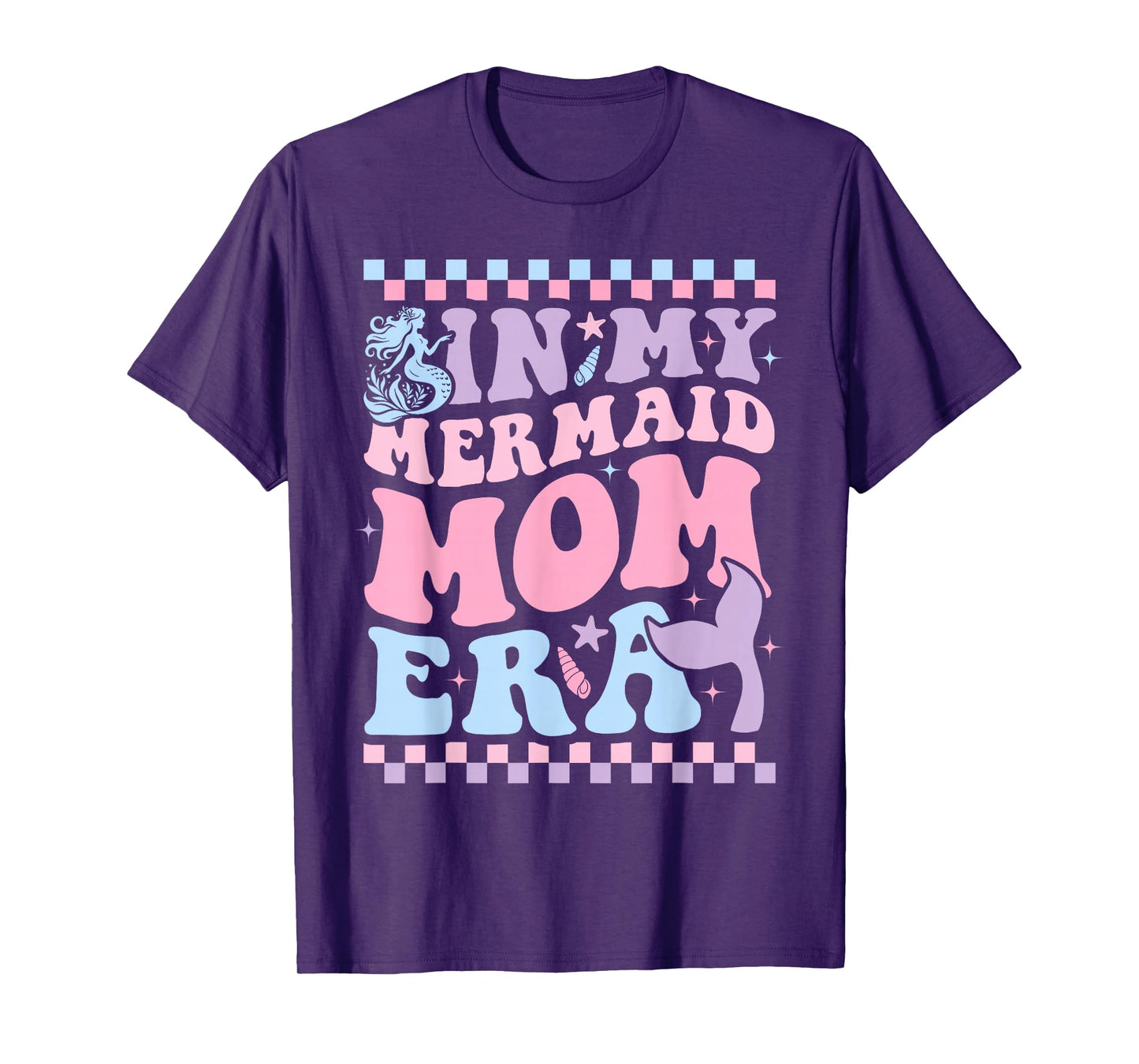 In My Mermaid Mom Era Girl Mermaid Mama Of Birthday Girl T-Shirt