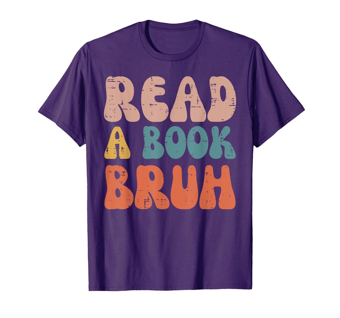 Read A Book Bruh Funny Read Reading Librarian Boys Teen Kids T-Shirt