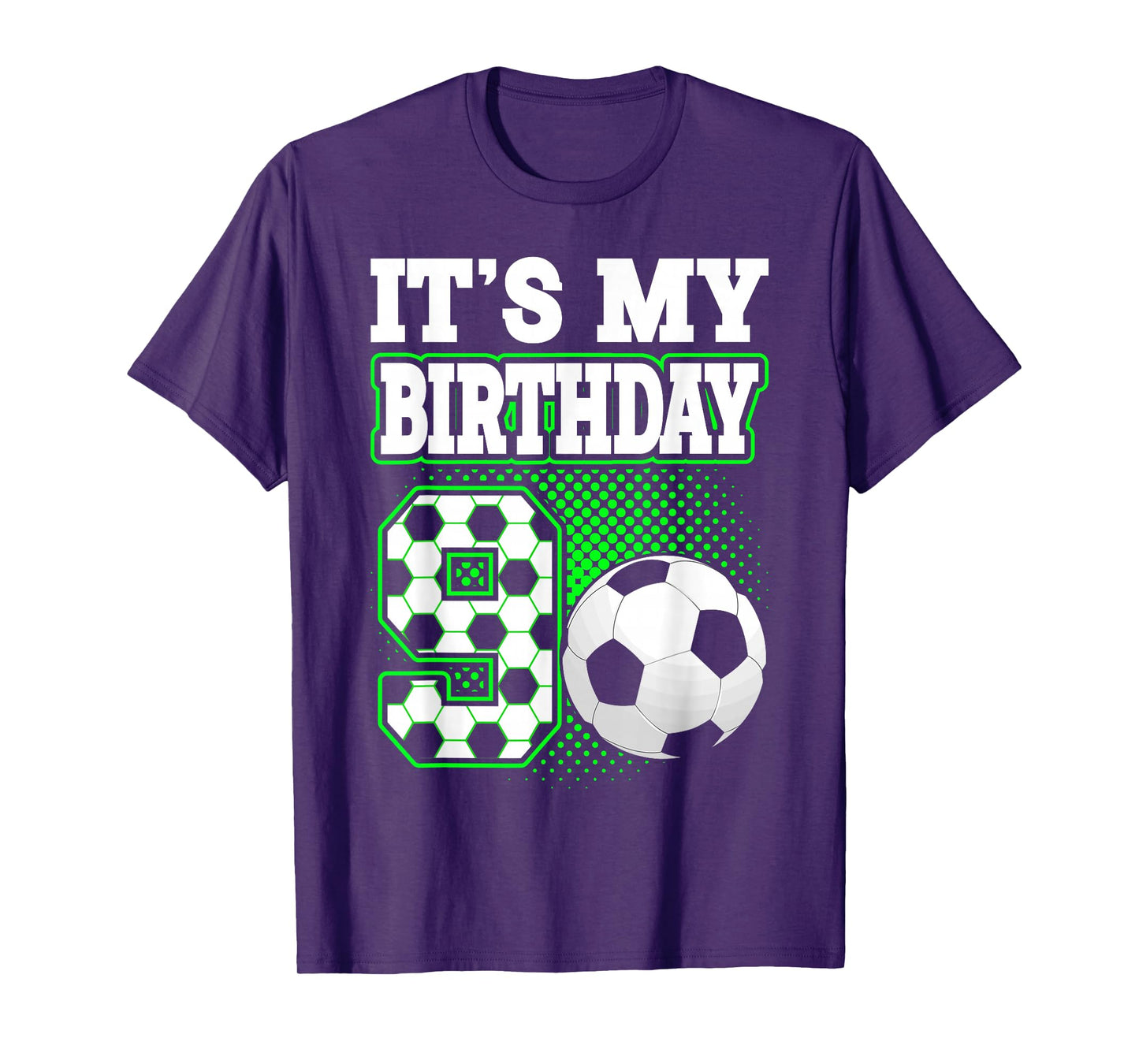 Birthday Boy Tees 9 Soccer Its My 9th Birthday Boys Soccer T-Shirt