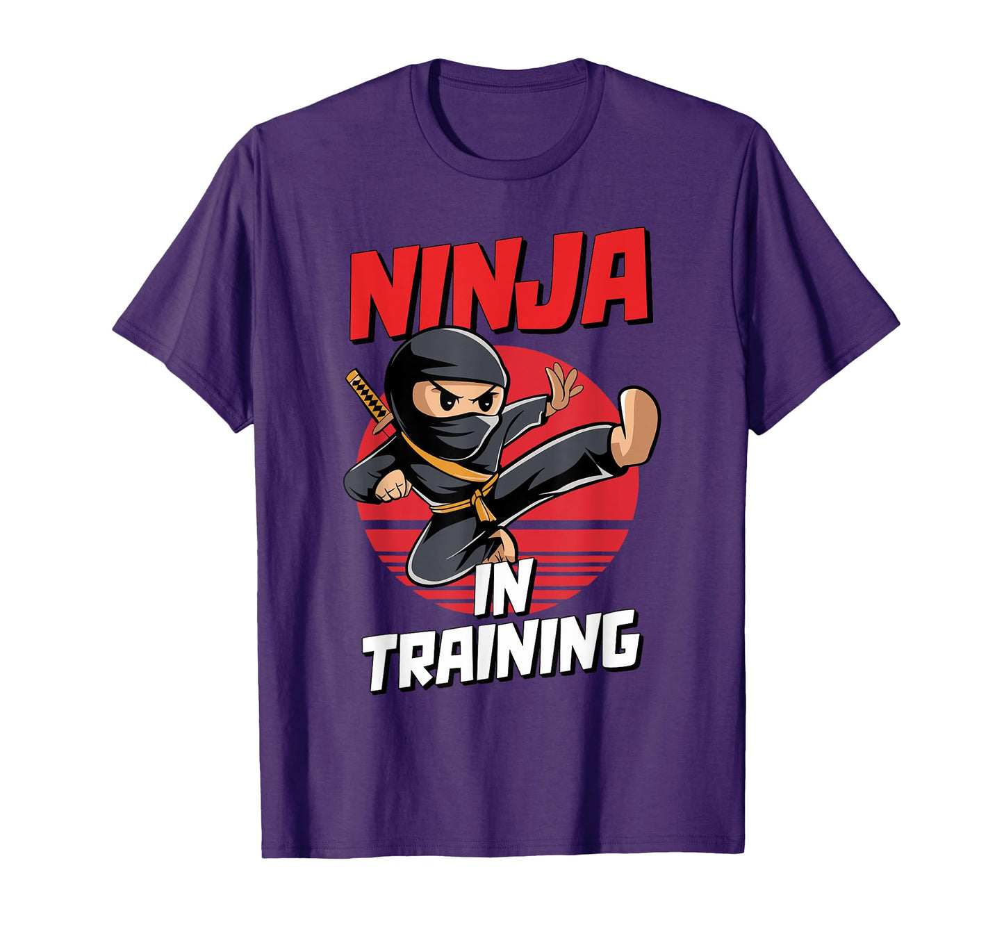 Ninja In Training Costume Party Warrior Boys Girls Kids T-Shirt