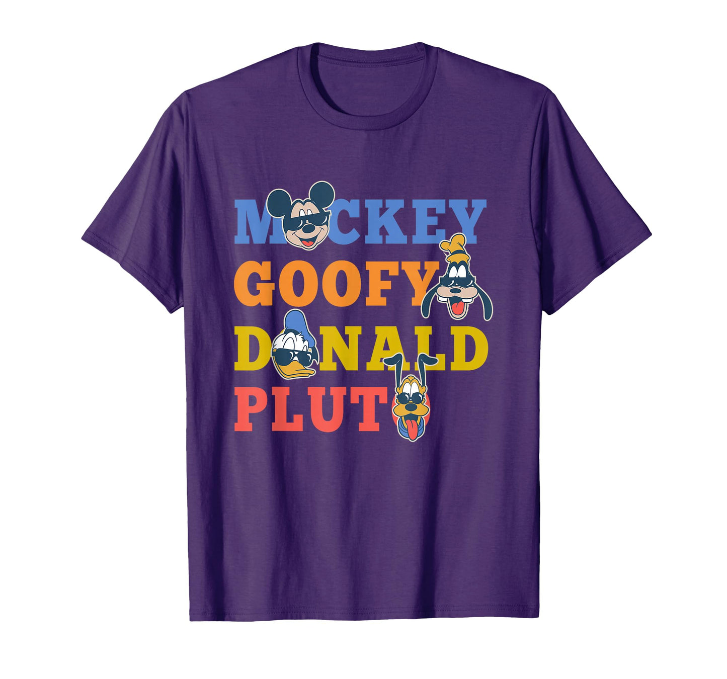 Disney Mickey and Friends Mickey Goofy Donald Pluto Family T-Shirt