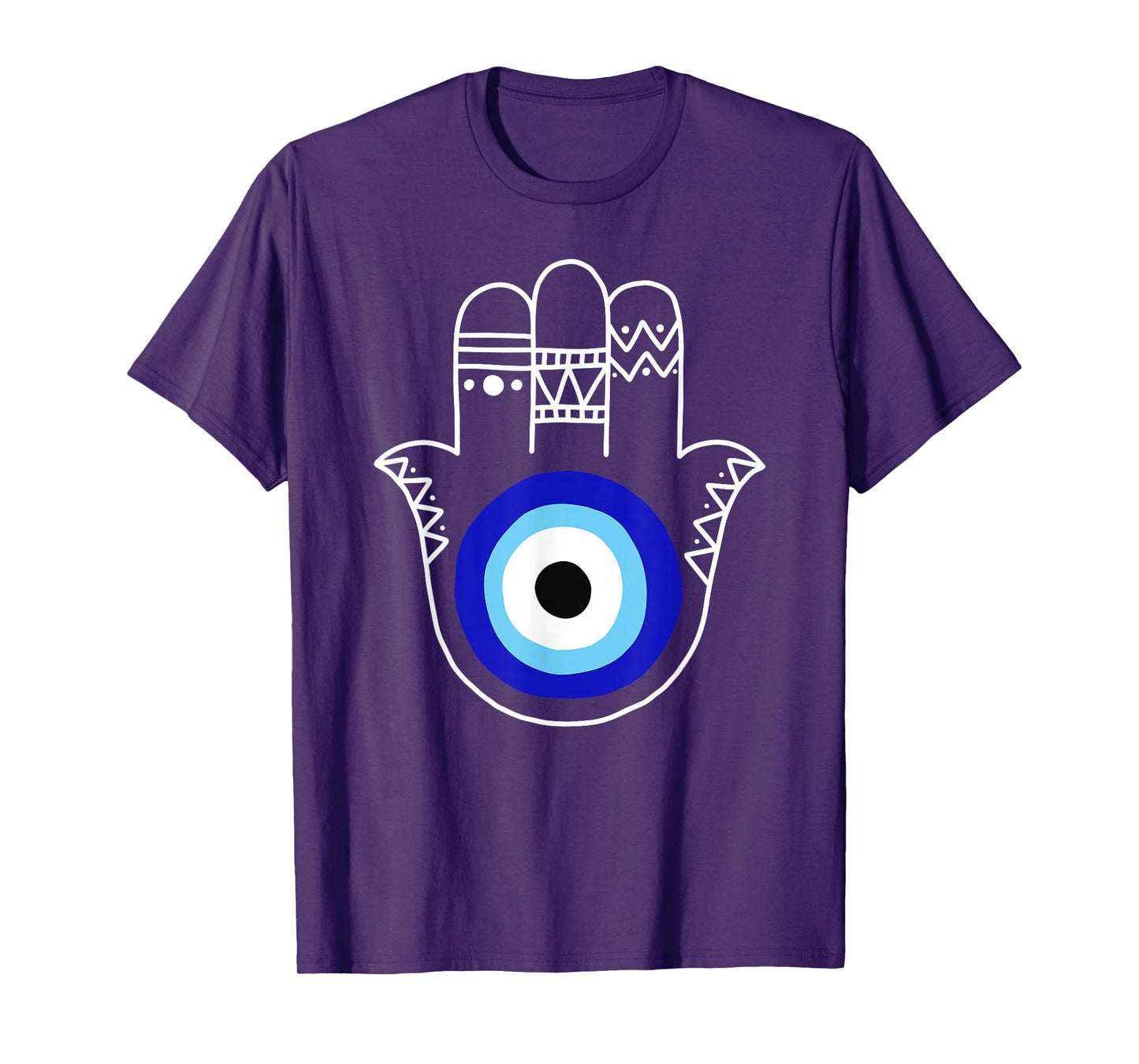 Hand of Hamsa Evil Eye Curse Protection Nazar Mati Evil Eye T-Shirt