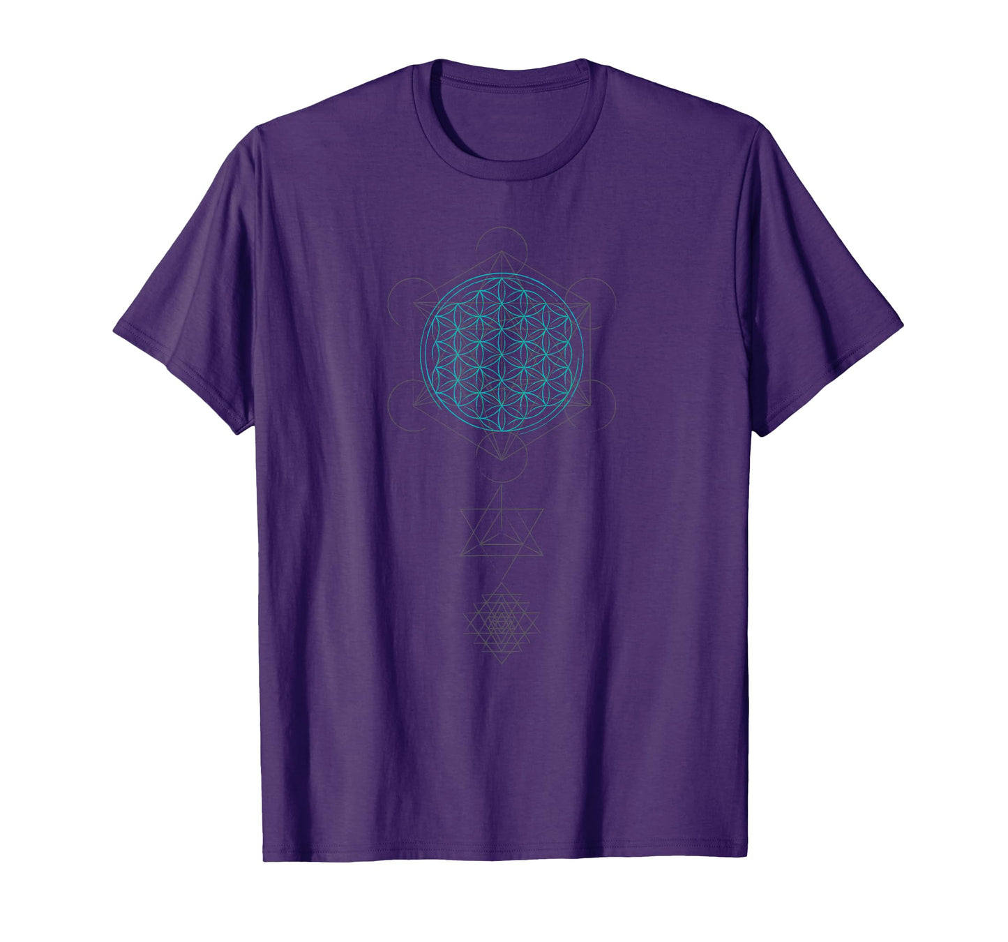 sacred geometry flower of life sri yatra merkaba t shirt