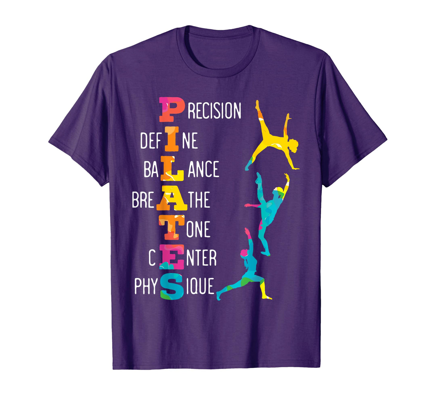 Pilates Fitness Exercise Training Contrology Meditation T-Shirt