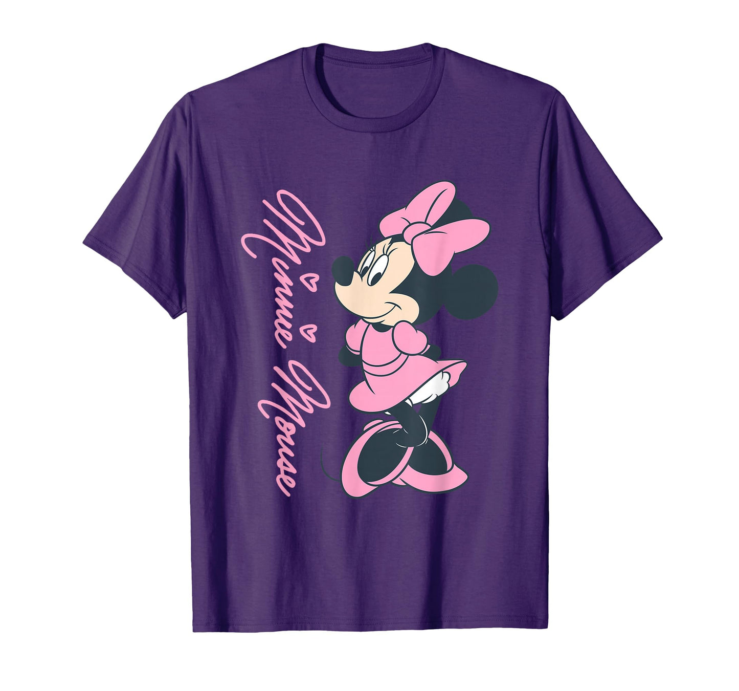 Disney Mickey Mouse and Friends Minnie Mouse Pink Hearts T-Shirt