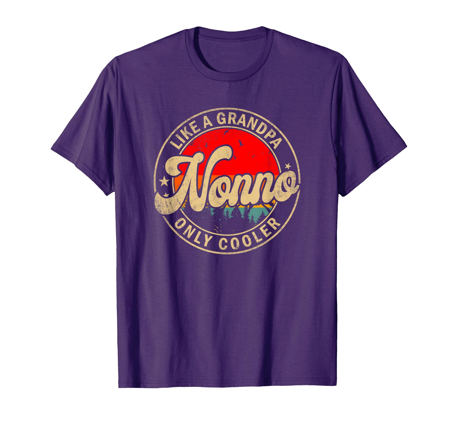 Mens Nonno Like A Grandpa Only Cooler Funny Papa Grandpa T-Shirt