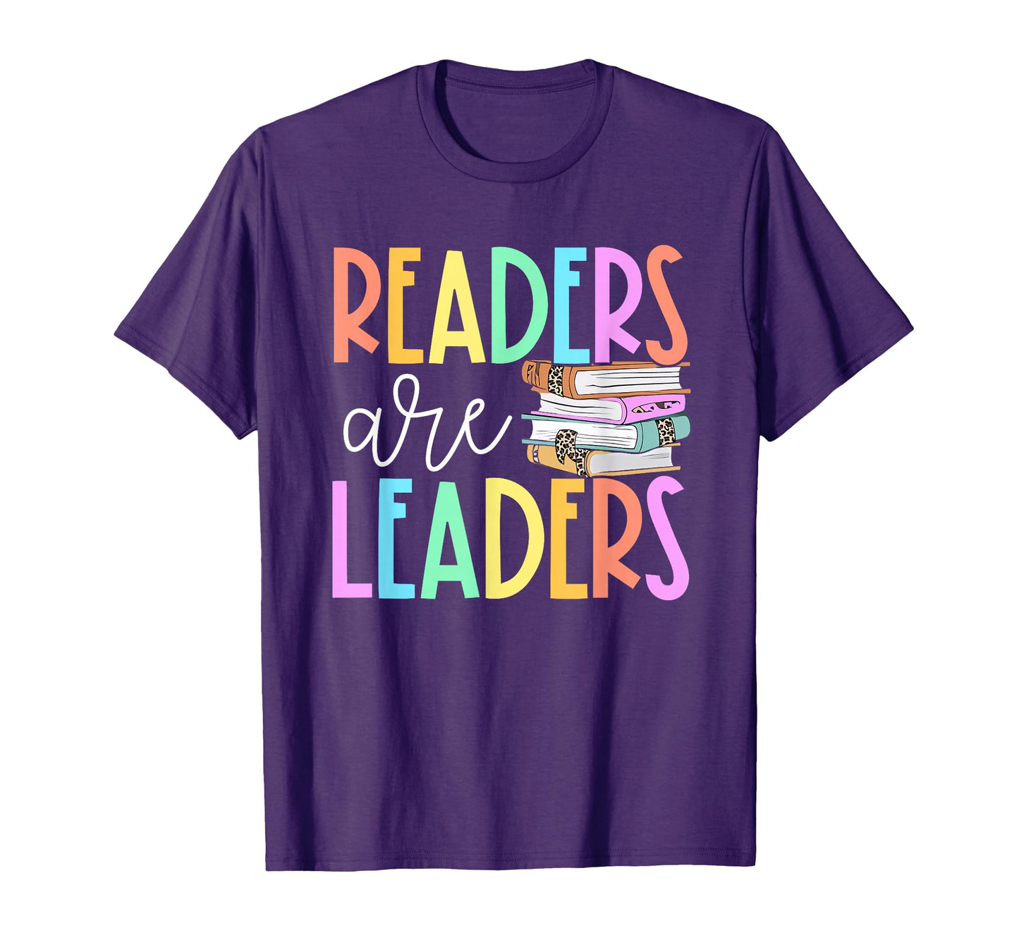 Readers Are Leaders Reading Book Lovers Teacher Women Kids T-Shirt