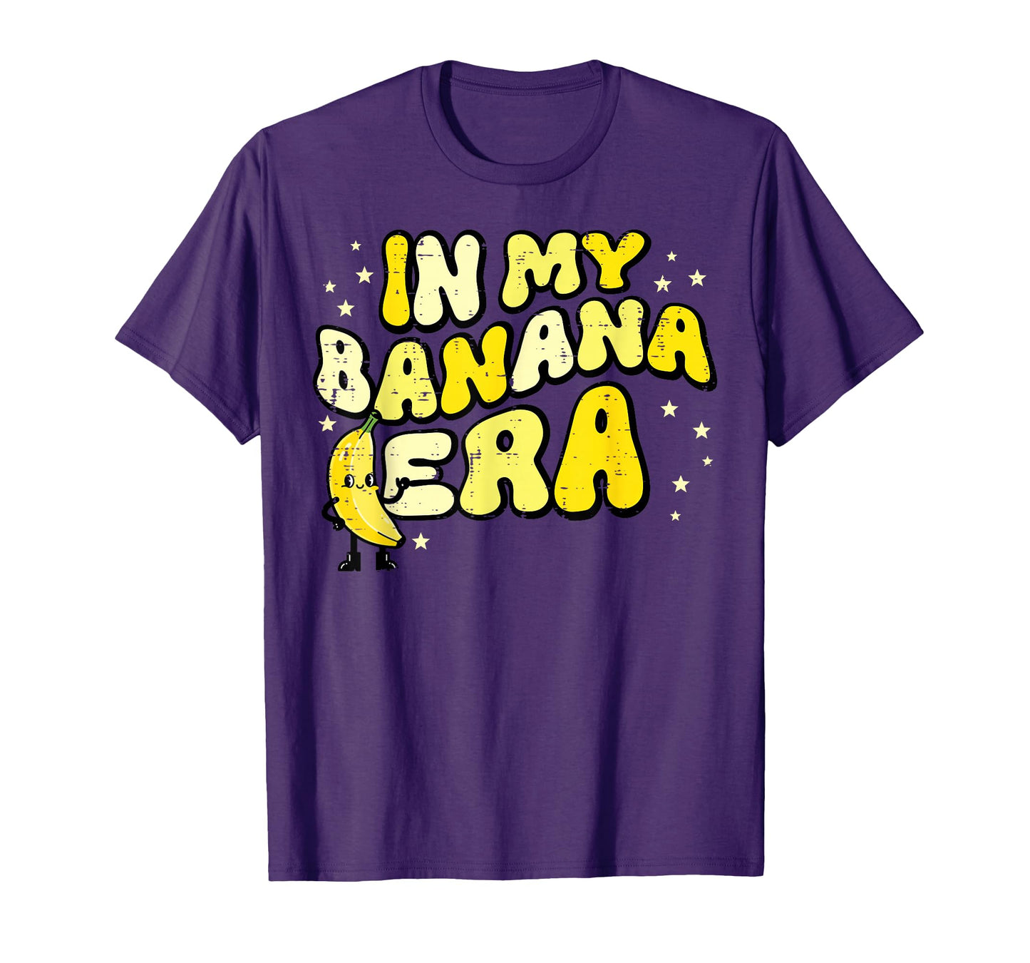 in My Banana Era Groovy Funny Fruit Food Meme Women Men Kids T-Shirt