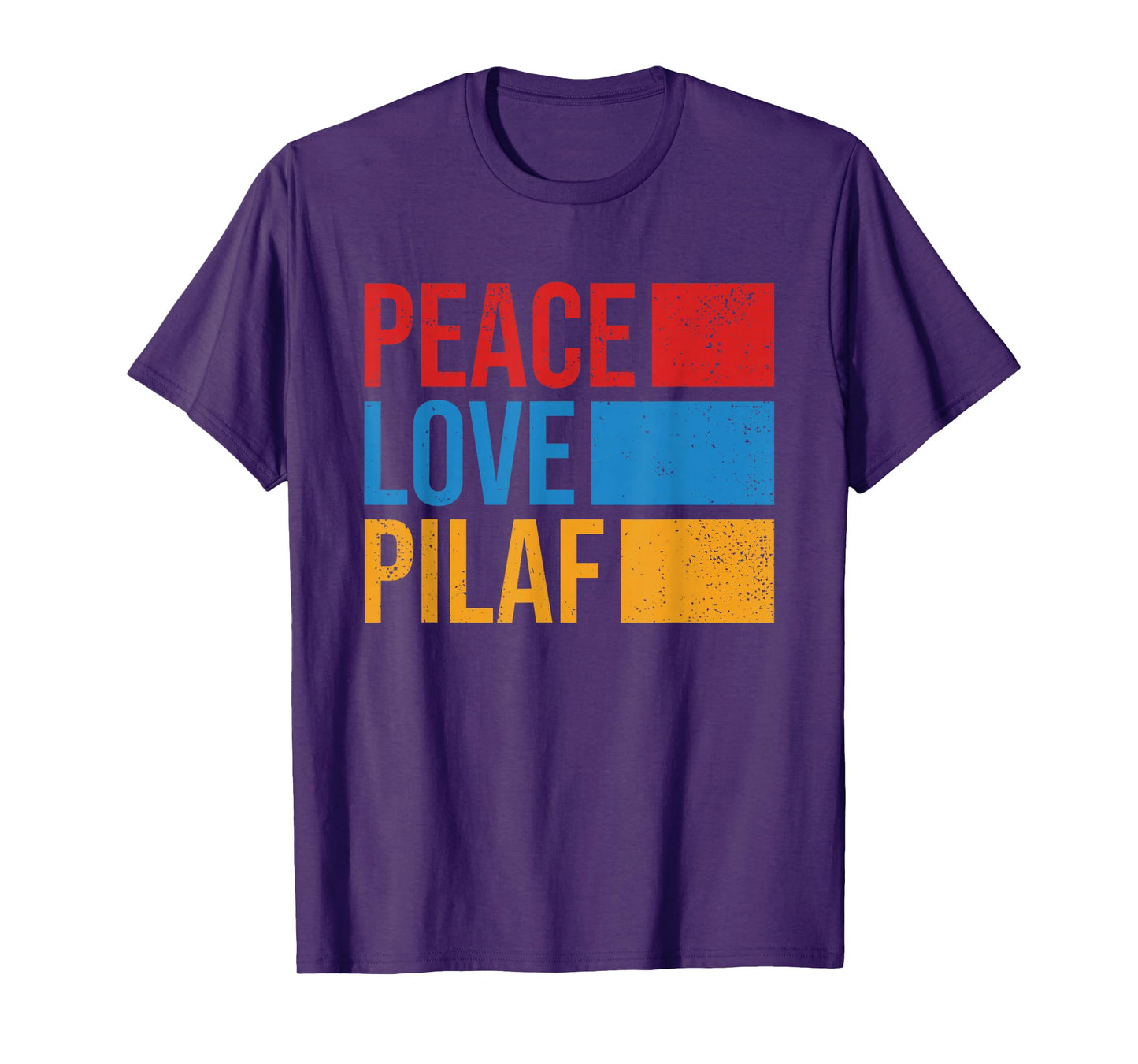 Peace Love Pilaf Armenian Flag Funny Retro Vintage Armenia T-Shirt