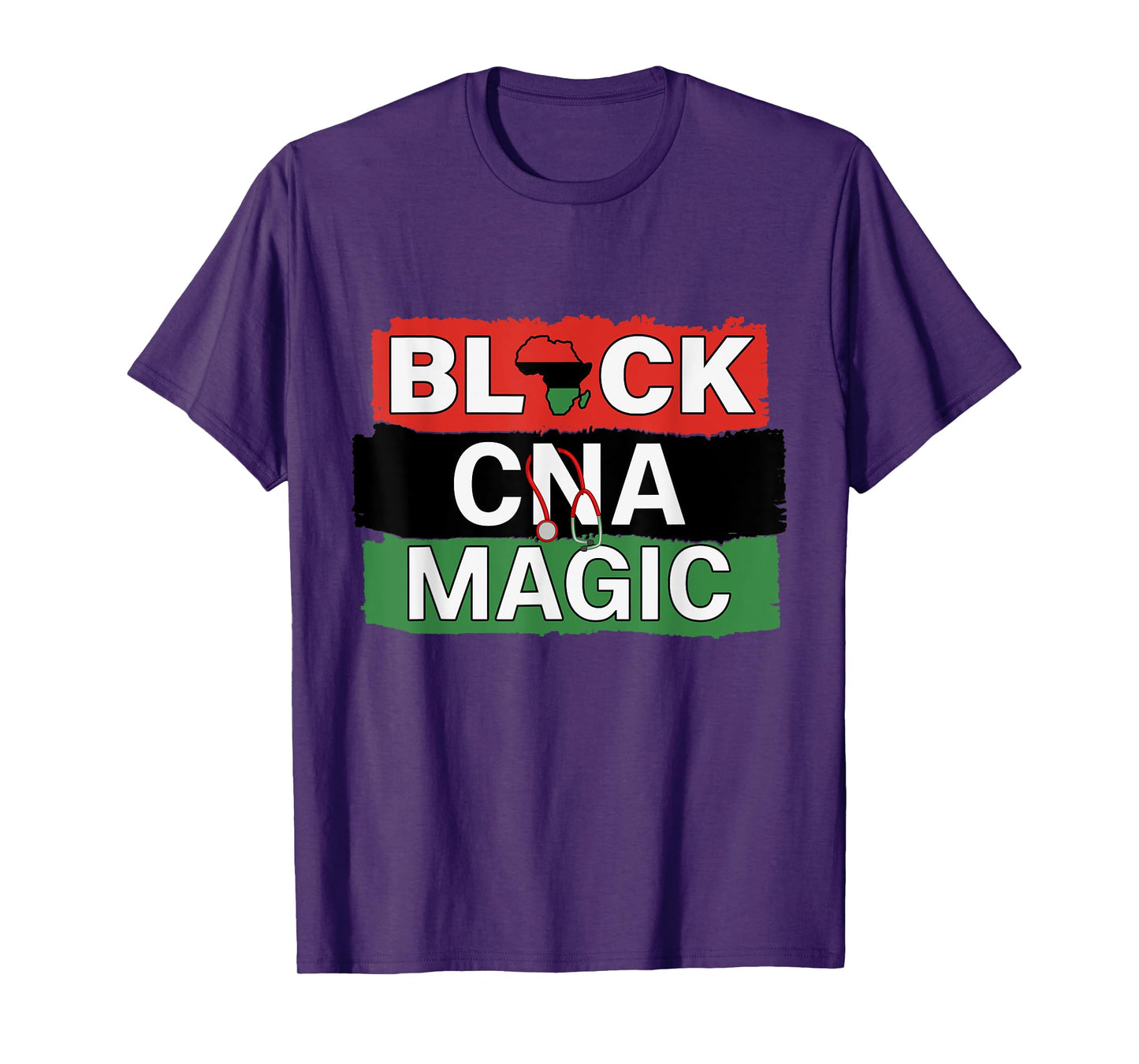 Black Nurse CNA Magic African American Nurses Melanin Pride T-Shirt