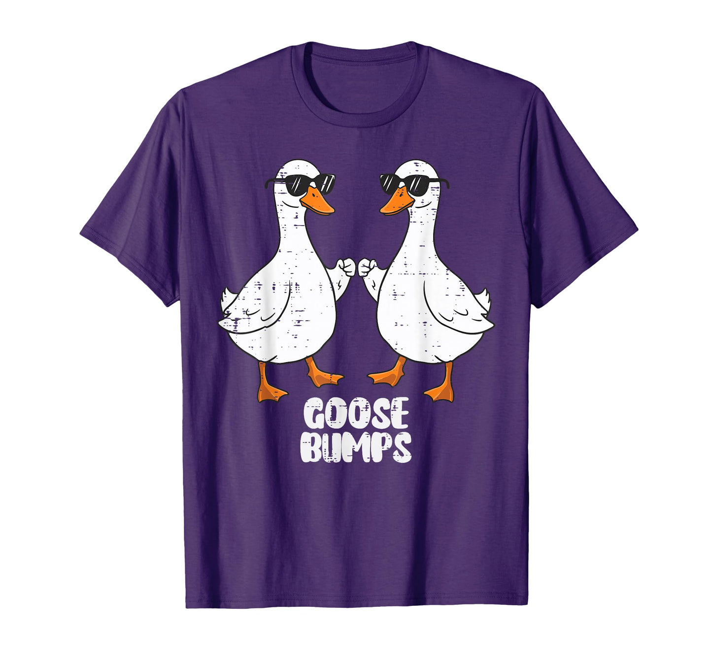 Goose Fist Bump Goosebumps Pun Funny Meme Women Men Kids T-Shirt
