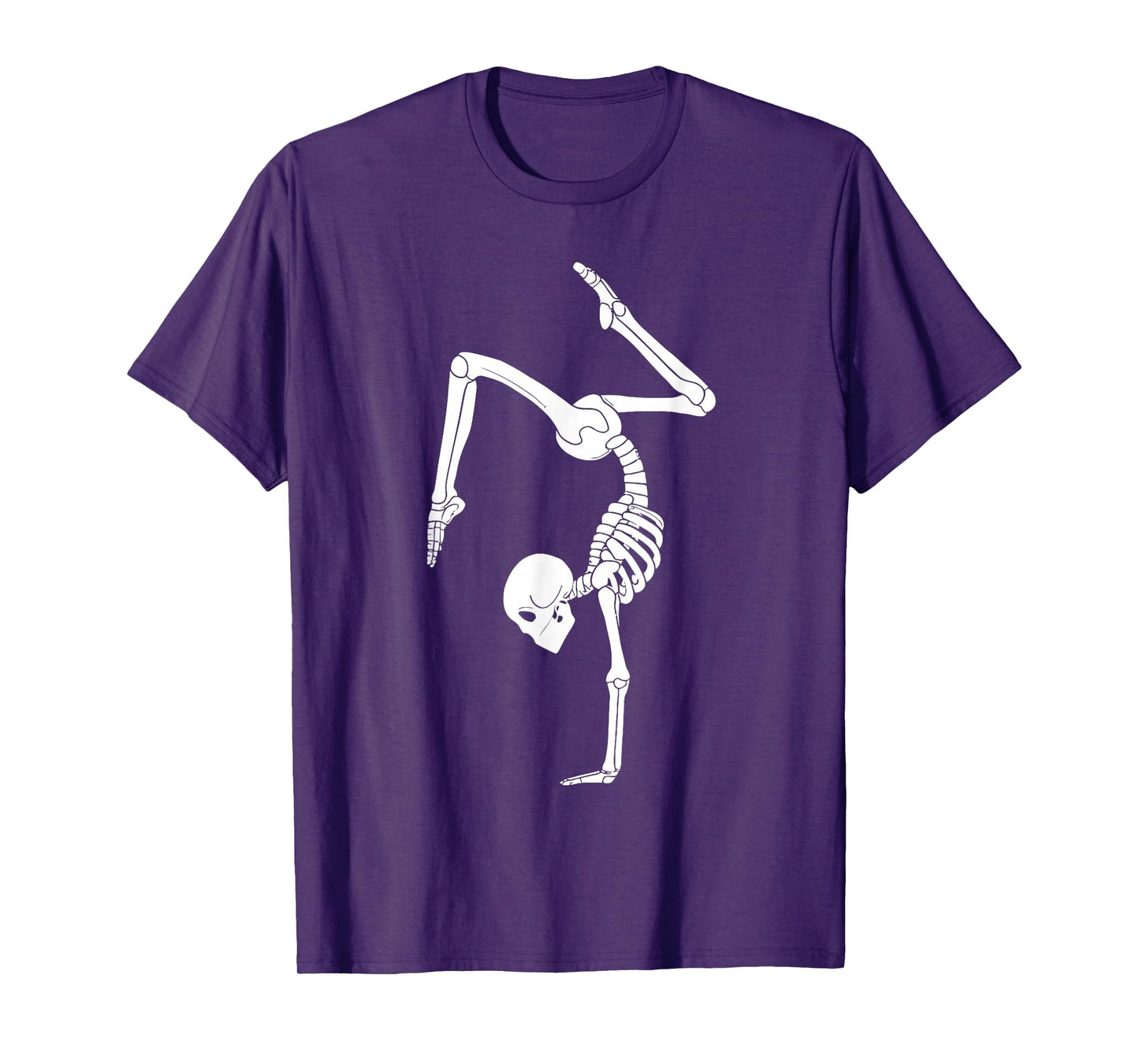 Funny Skeleton Gymnastics Halloween Costume Spooky Gym Sport T-Shirt