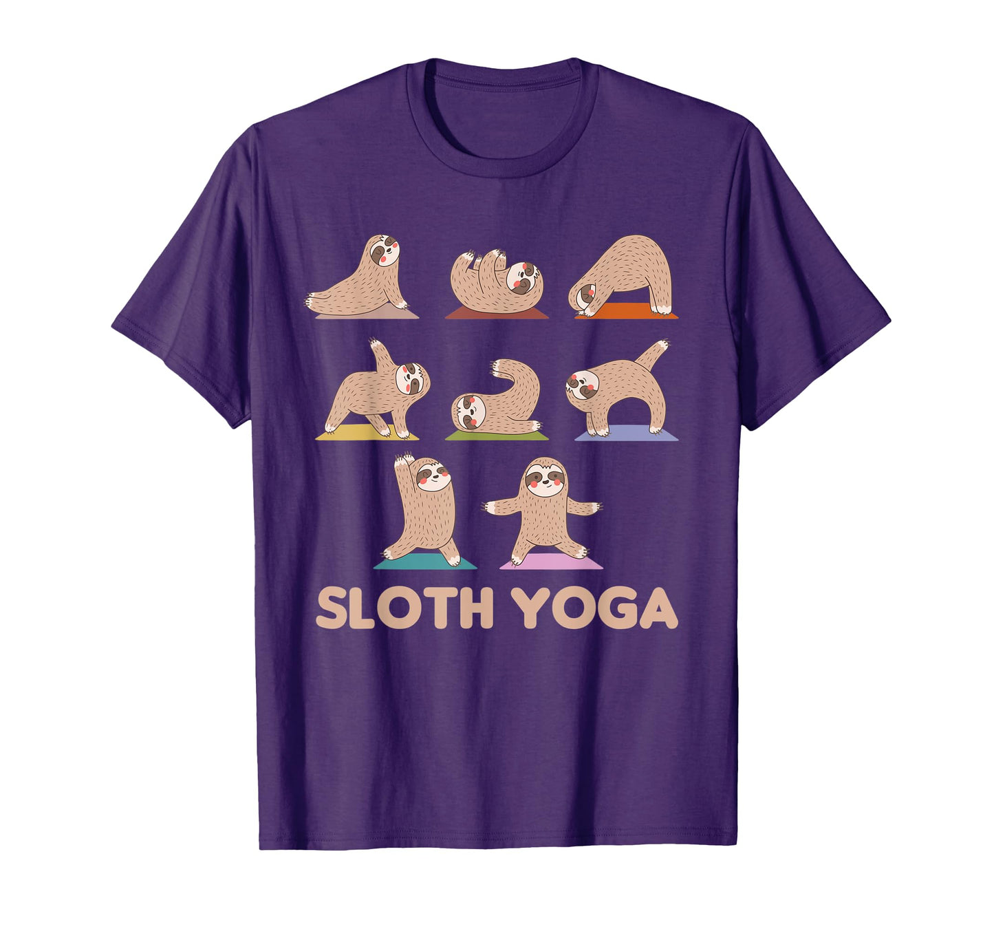 Sloth Yoga Cute Sloths Do Sport Sloth Yoga T-Shirt