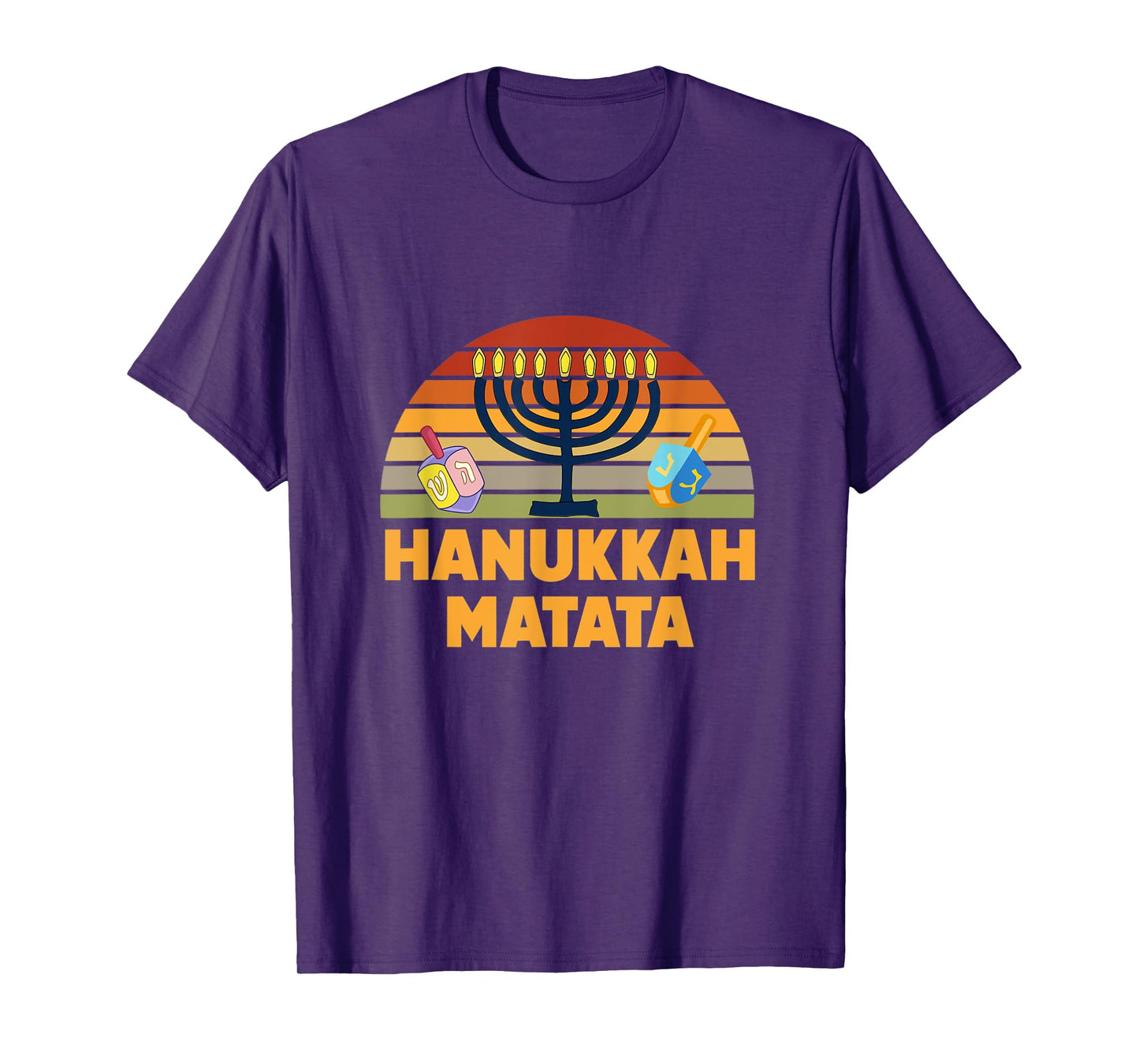 Hanukkah Matata Menorah Lights Latkes Dreidel Jewish Matzo T-Shirt
