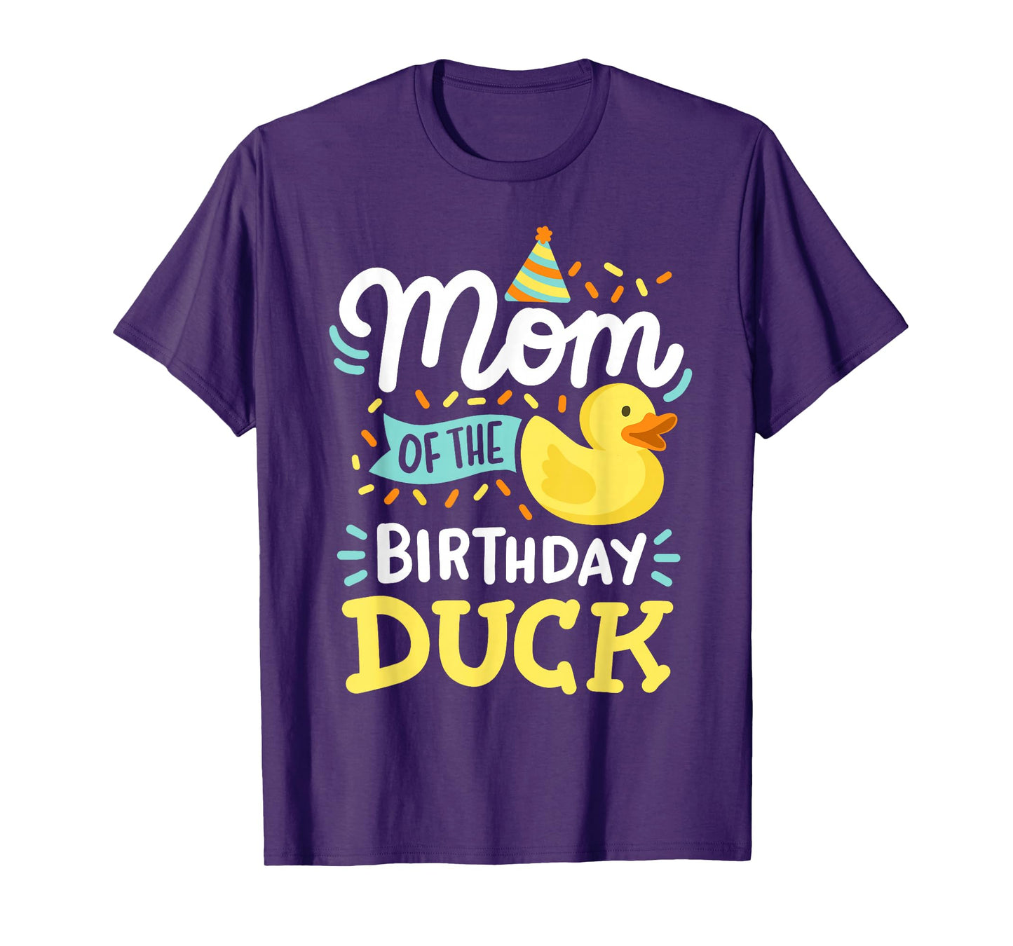 Mom Of The Birthday Duck Boy Rubber Duck Bday Family T-Shirt