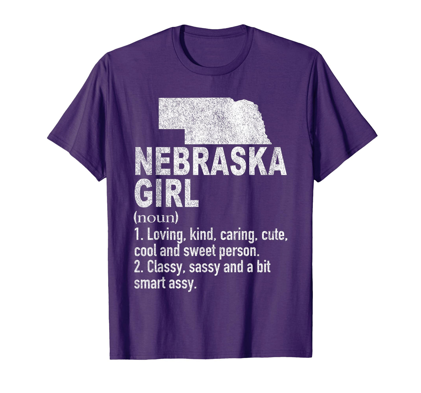 Nebraska Girl Definition Funny Hometown Home Nebraska T-Shirt