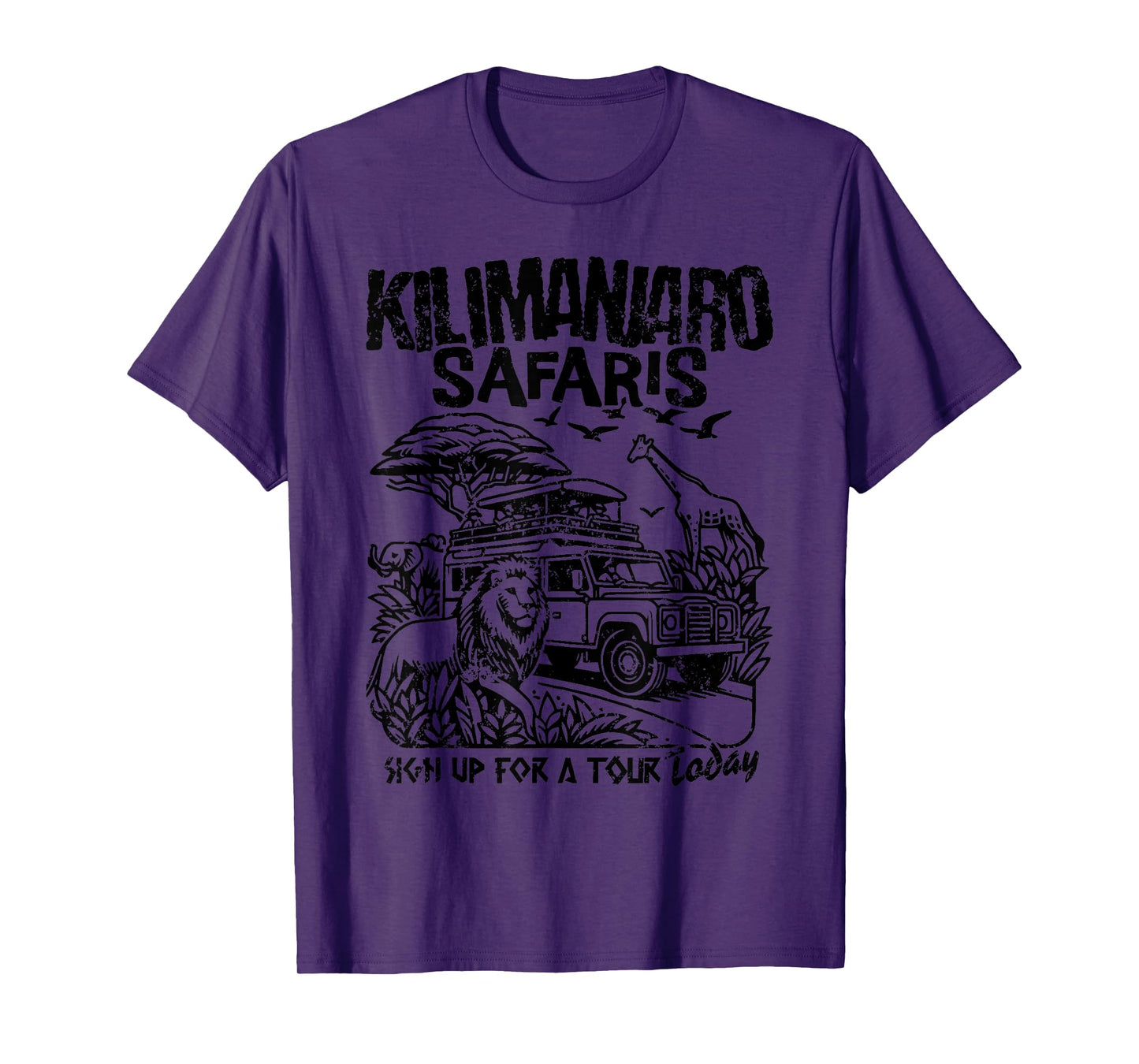 Family Journey to Kilimanjaro Animal Safari, Theme Park T-Shirt