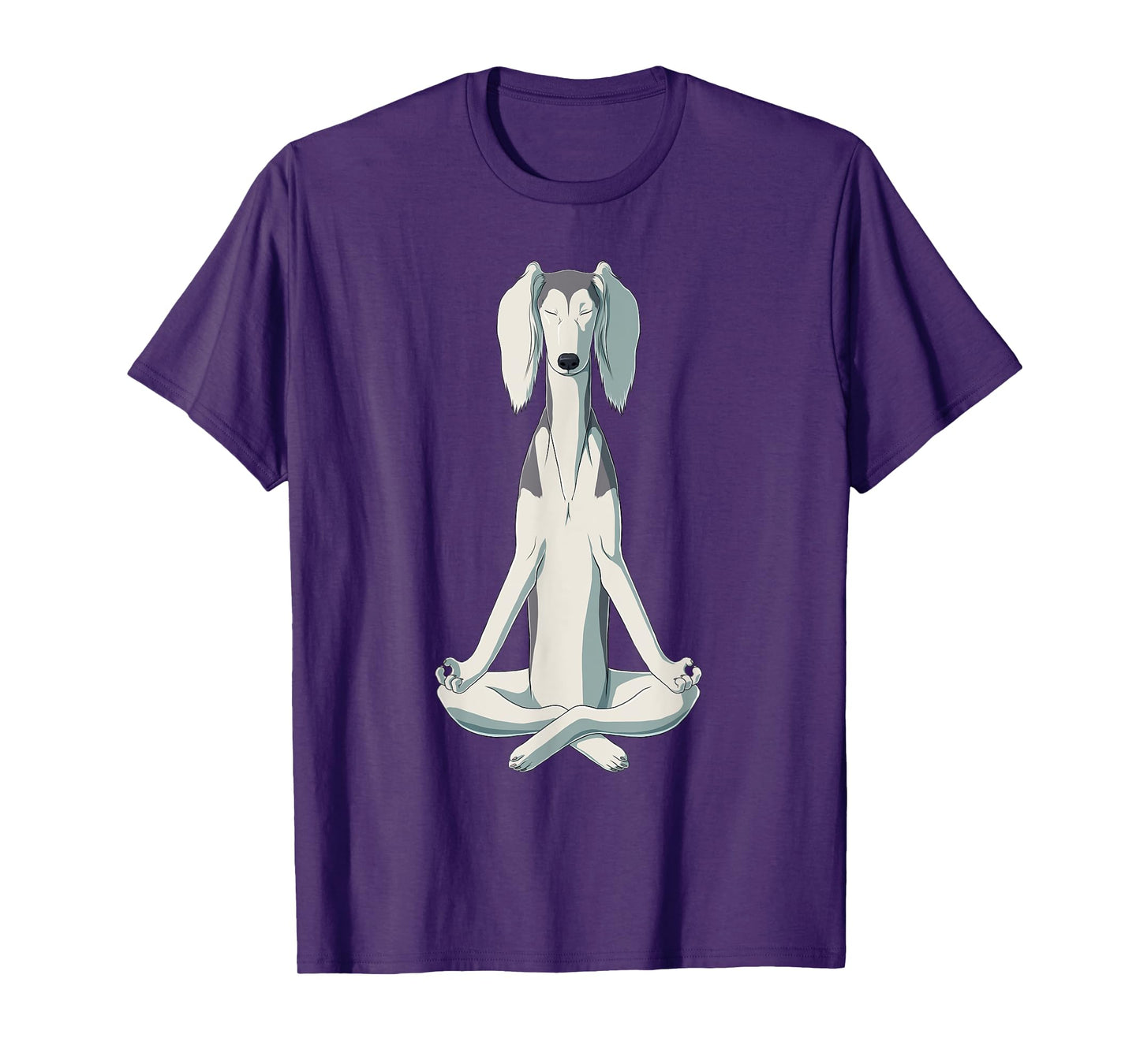 Funny Yoga Dog Saluki T-Shirt for Men Women Girls Kids