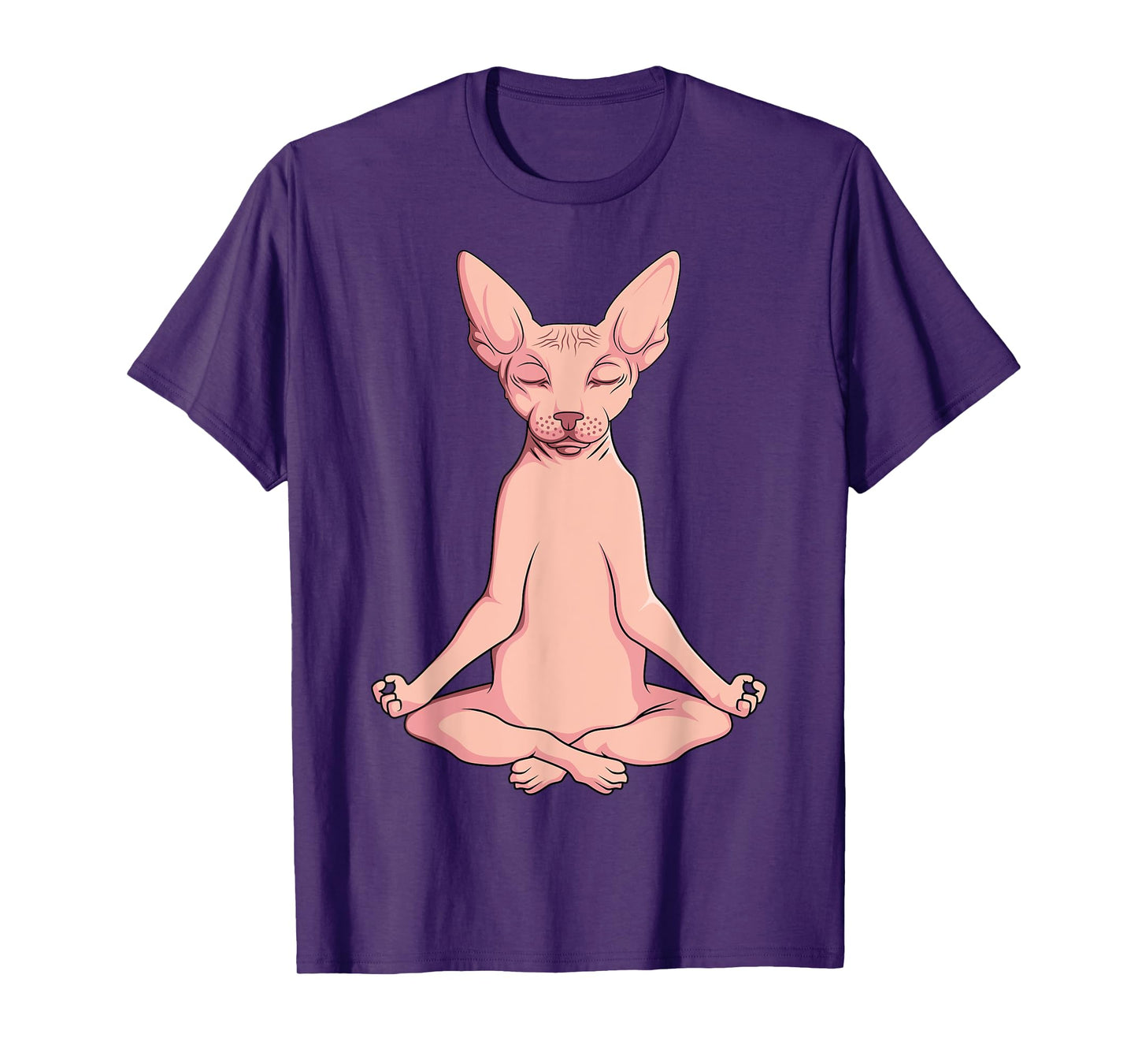Sphynx Cat Yoga Meditation Breeder Hairless Pet Lover T-Shirt