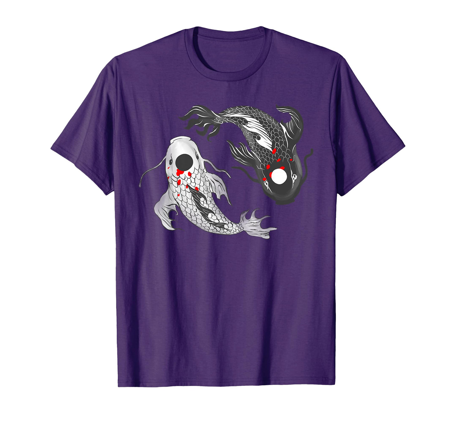 Koi Fish Carp Funny Yin Yang Balance Life Men Women T-Shirt
