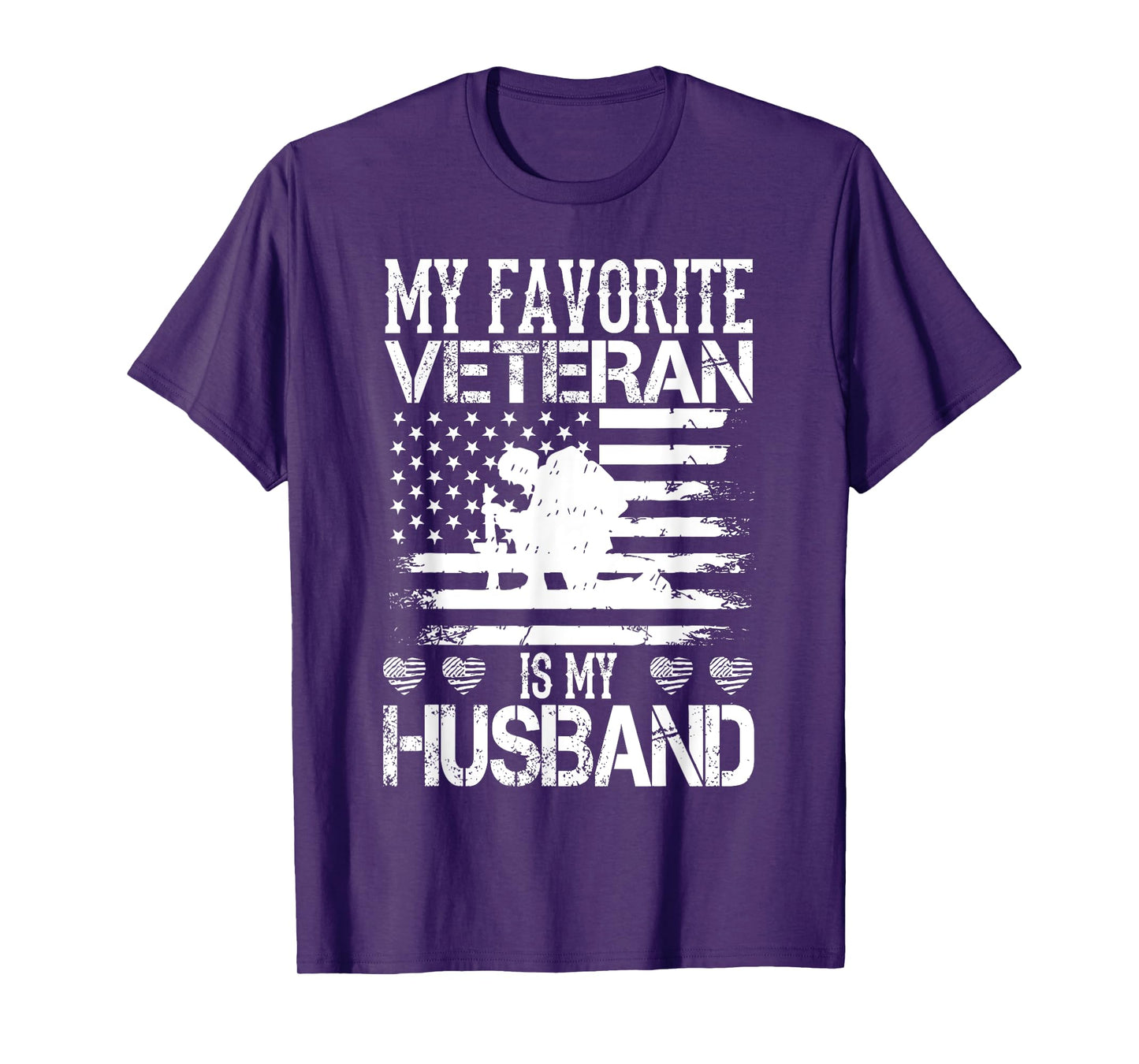 My Favorite Veteran Is My Husband Military Veterans Day T-Shirt