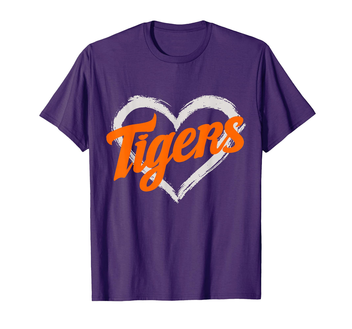 Vintage Tigers Heart Throwback Retro T-Shirt