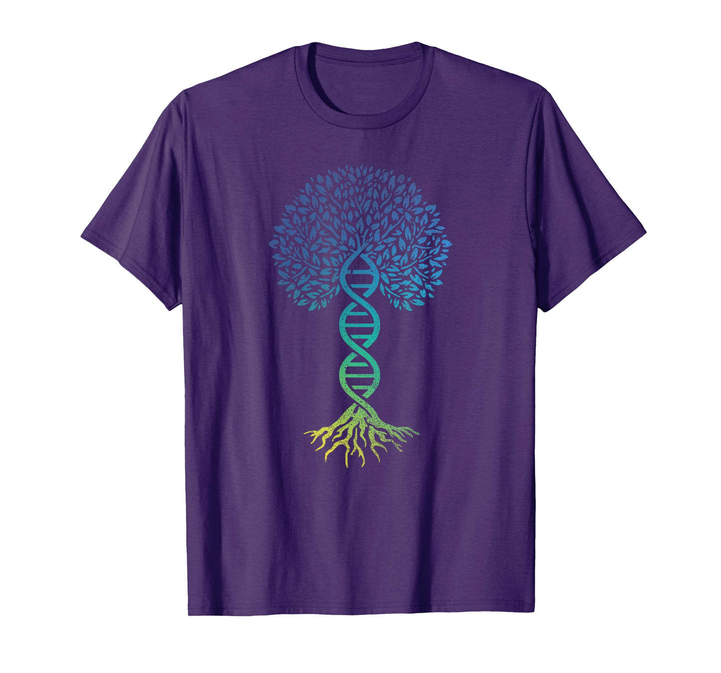 Tree Of Life DNA Science Genetics Earth Day Genealogy Blue T-Shirt