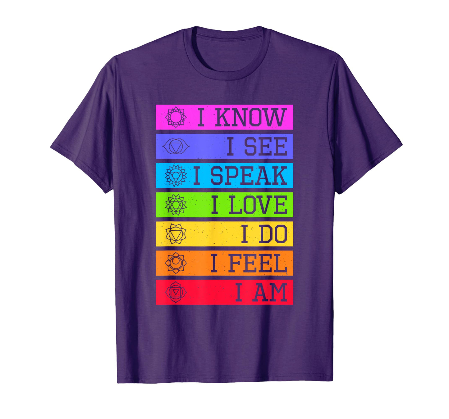 Namaste Yoga Meditation 7 Chakras Spiritual T-Shirt