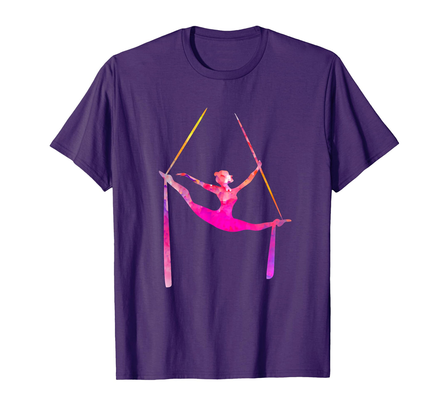 Aerial Silk Dancer Air Yoga Silhouette Aerialist T-Shirt