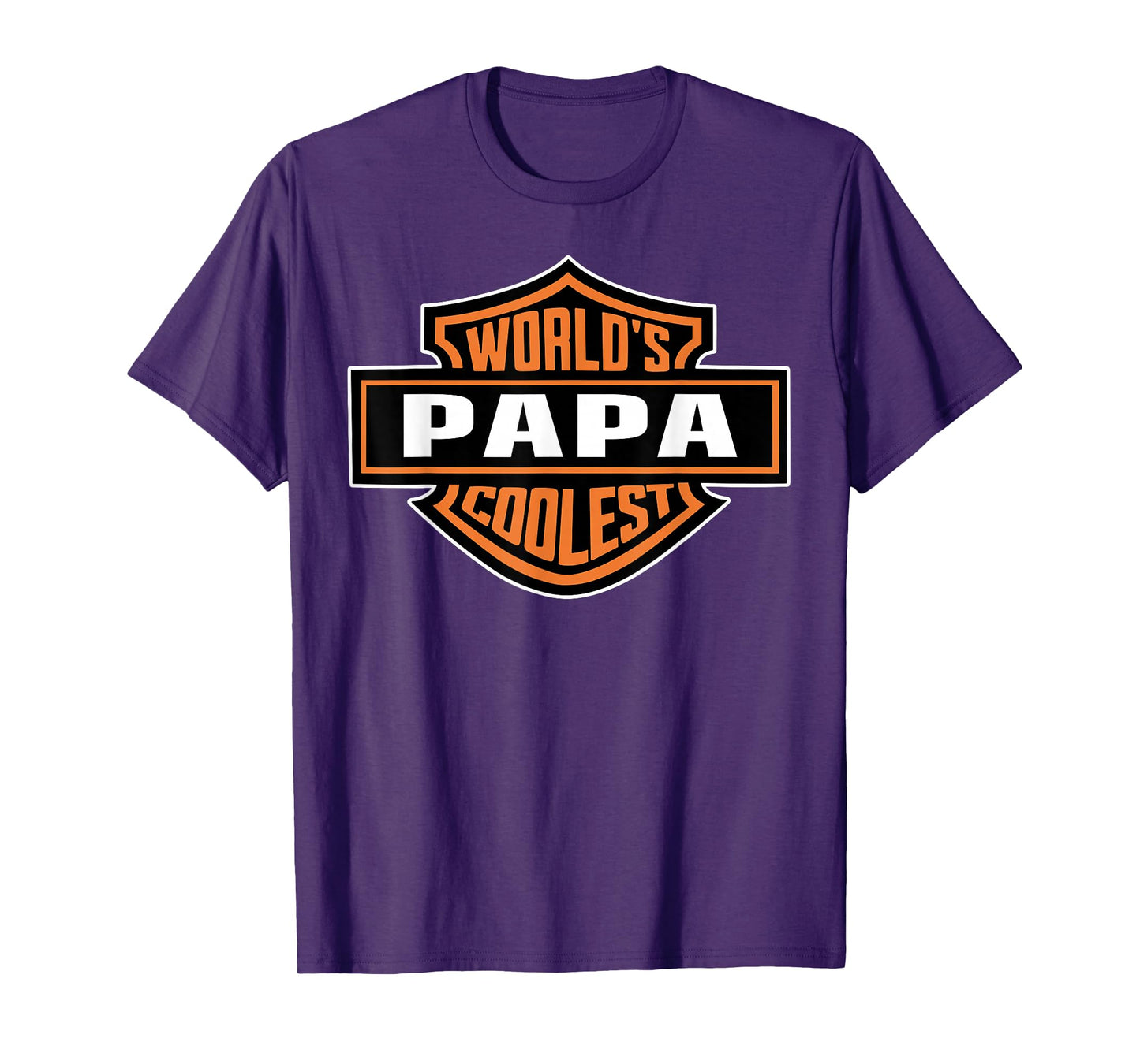 Mens World's Coolest PAPA Best Dad In The World Father's Day T-Shirt