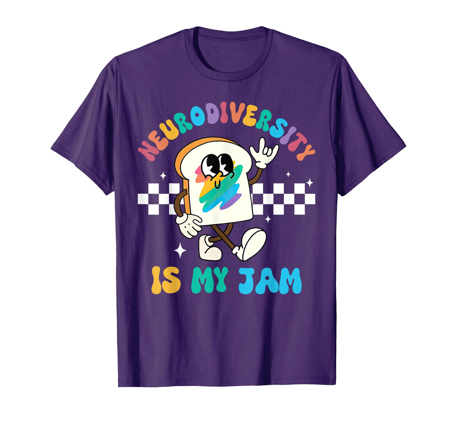 Retro Neurodiversity Is My Jam ADHD Autism Awareness Support T-Shirt