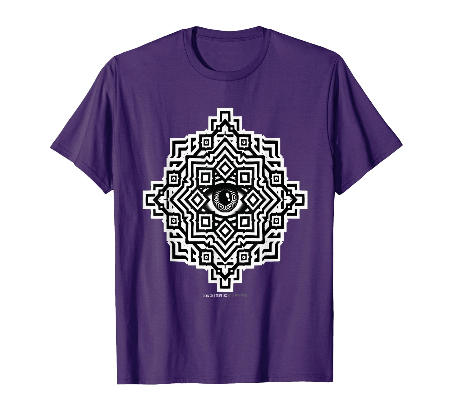 Sacred Geometry Eye Optical Illusion Trippy T-Shirt