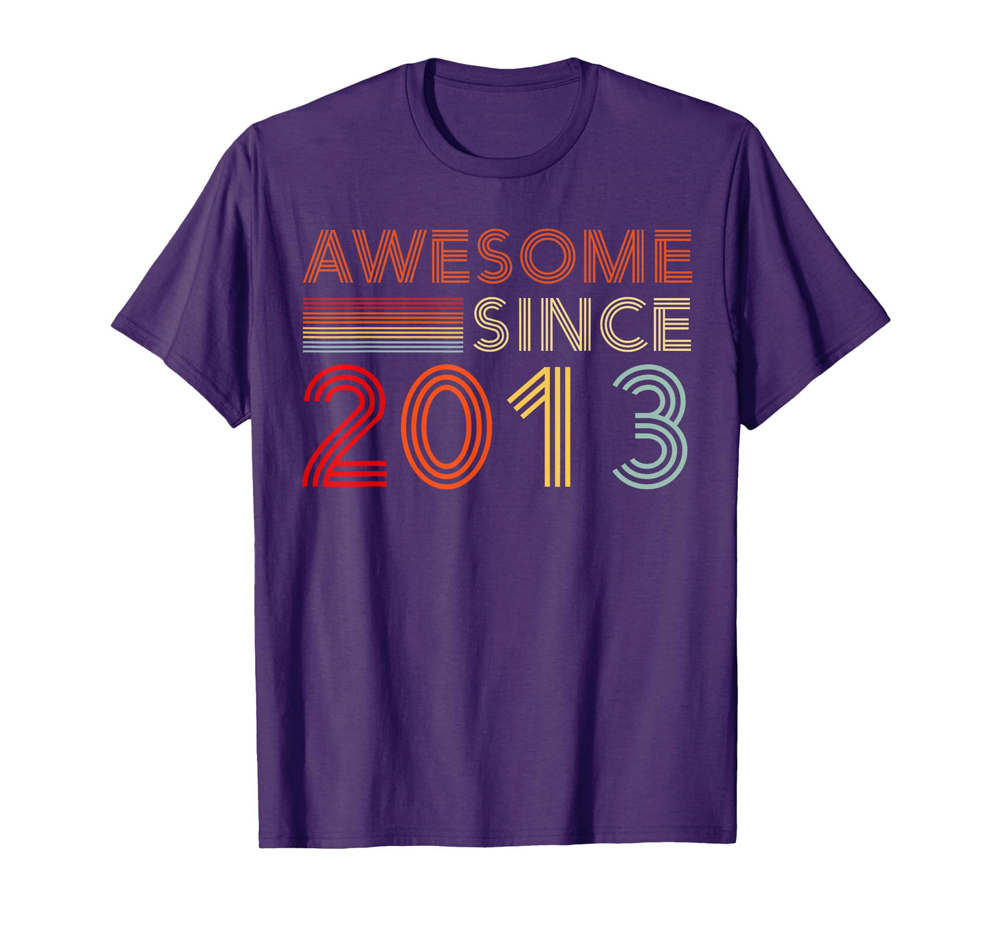 Vintage Awesome Since 2013 Retro Classic Birthday Est 2013 T-Shirt