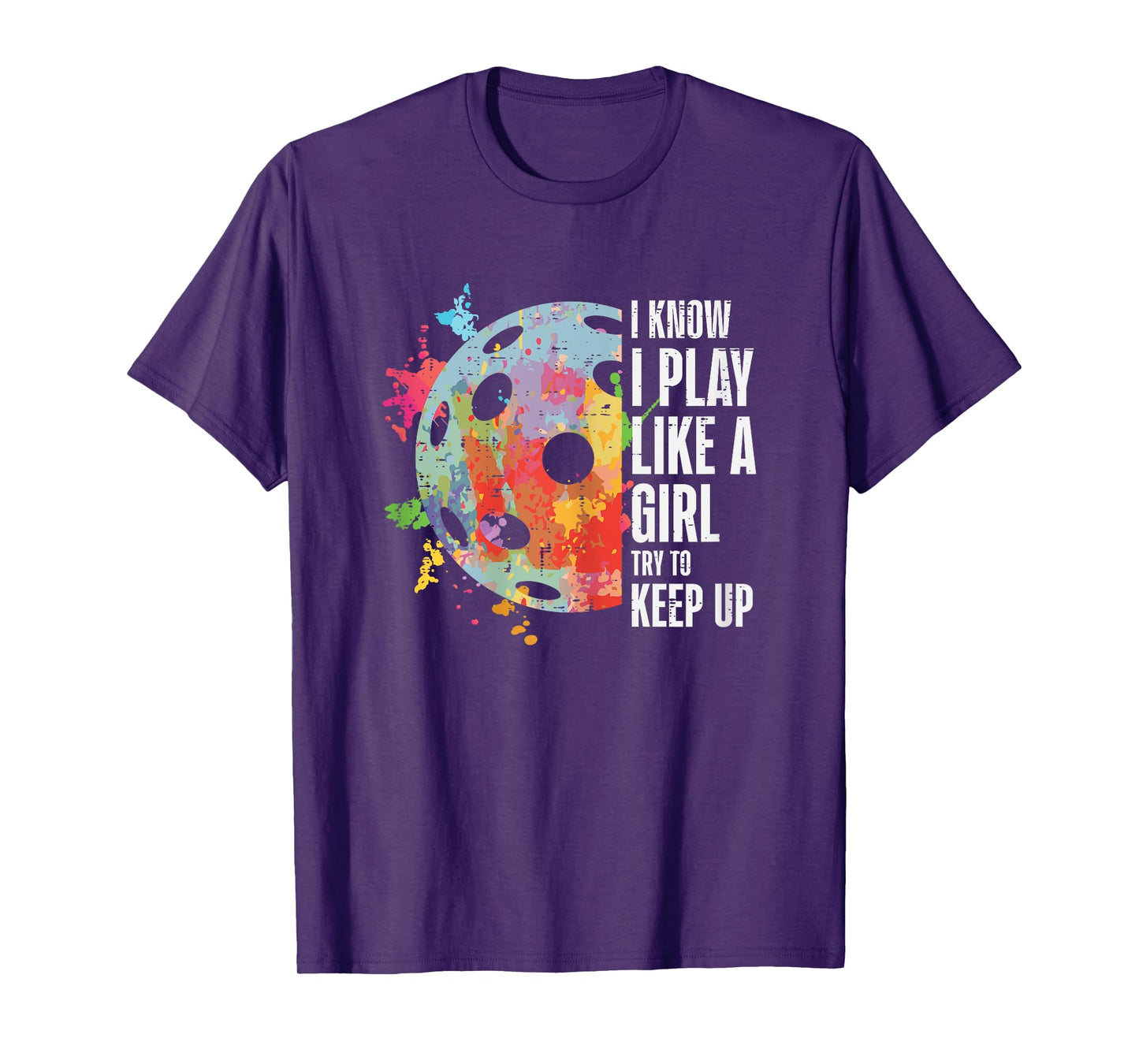 Pickle Ball I Play Like A Girl Pickleball Women Girls Kids T-Shirt