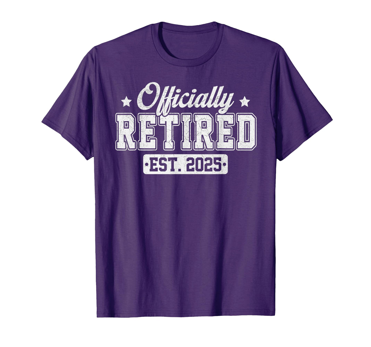 Vintage Officially Retired 2025 Funny Retirement 2025 Humor T-Shirt