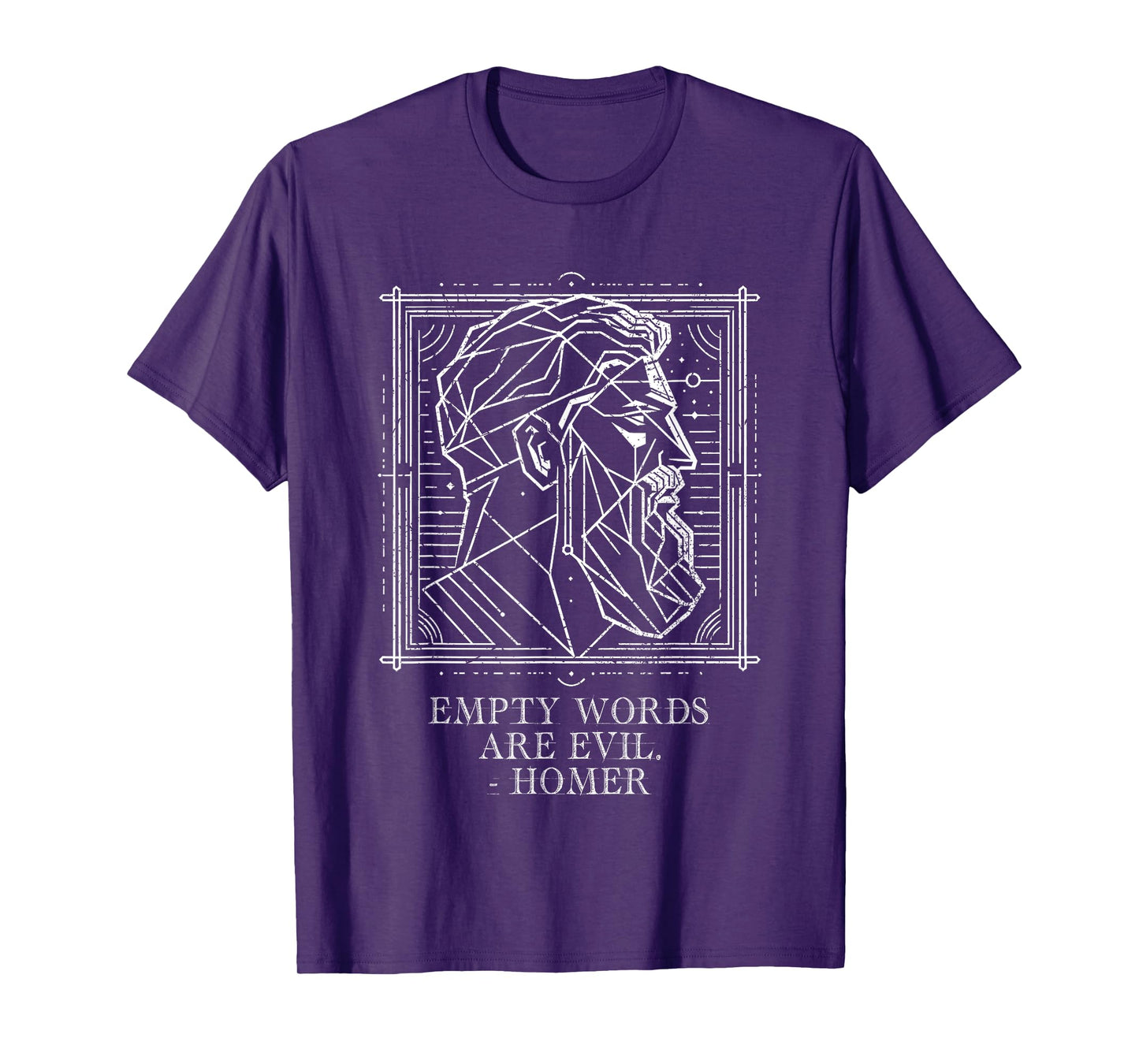 Homer saying ,Odyssey: Empty words are Evil T-Shirt