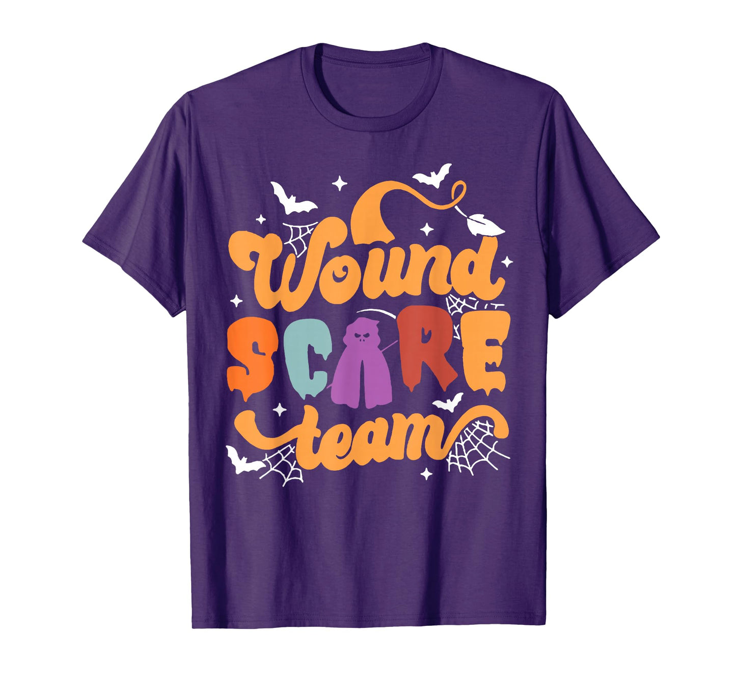 Wound Care Team Halloween Team Crew Nurse Practitioner Tee T-Shirt