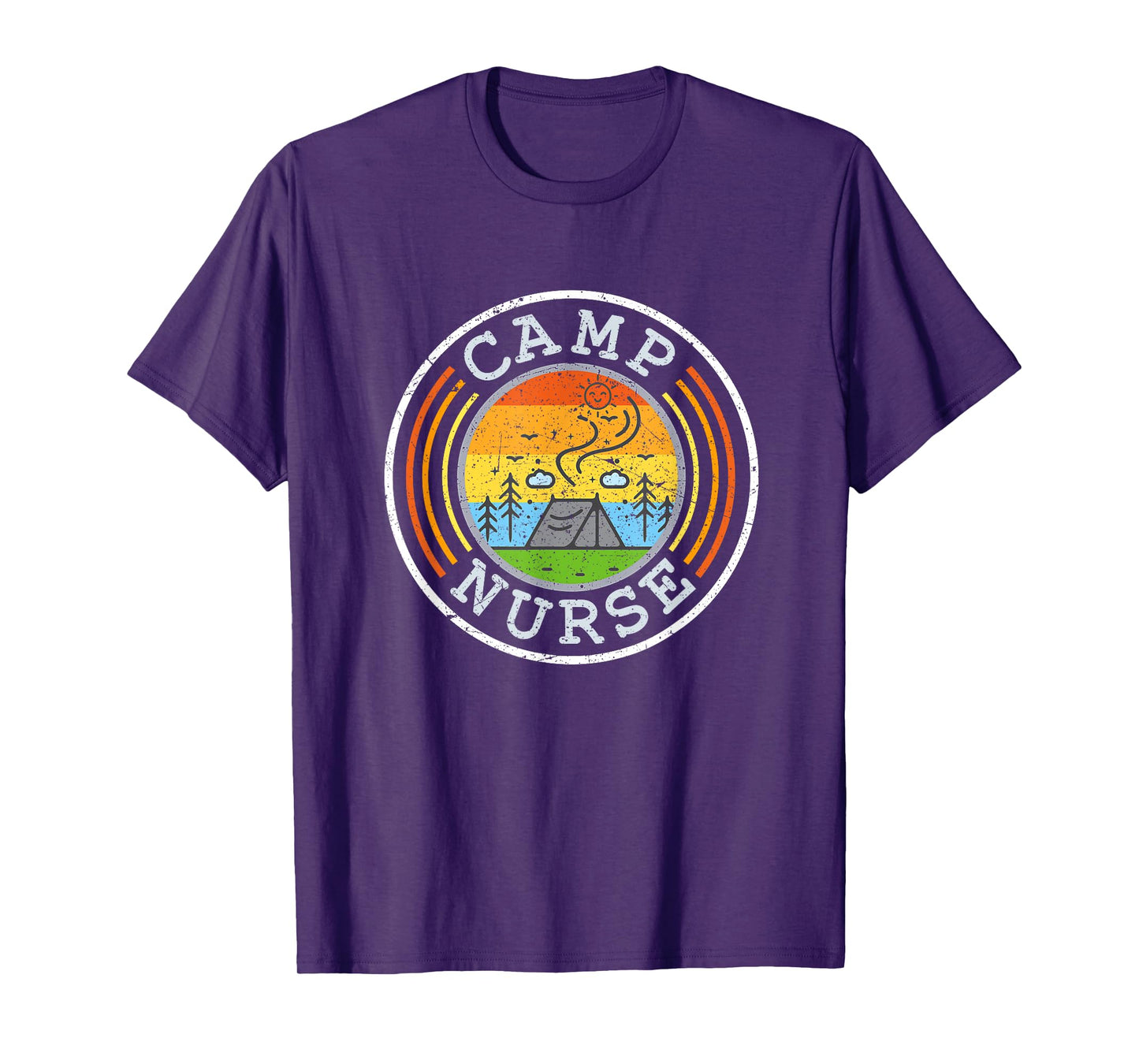 Outdoor Camping Tee For Nurses Camp Nurse T-Shirt