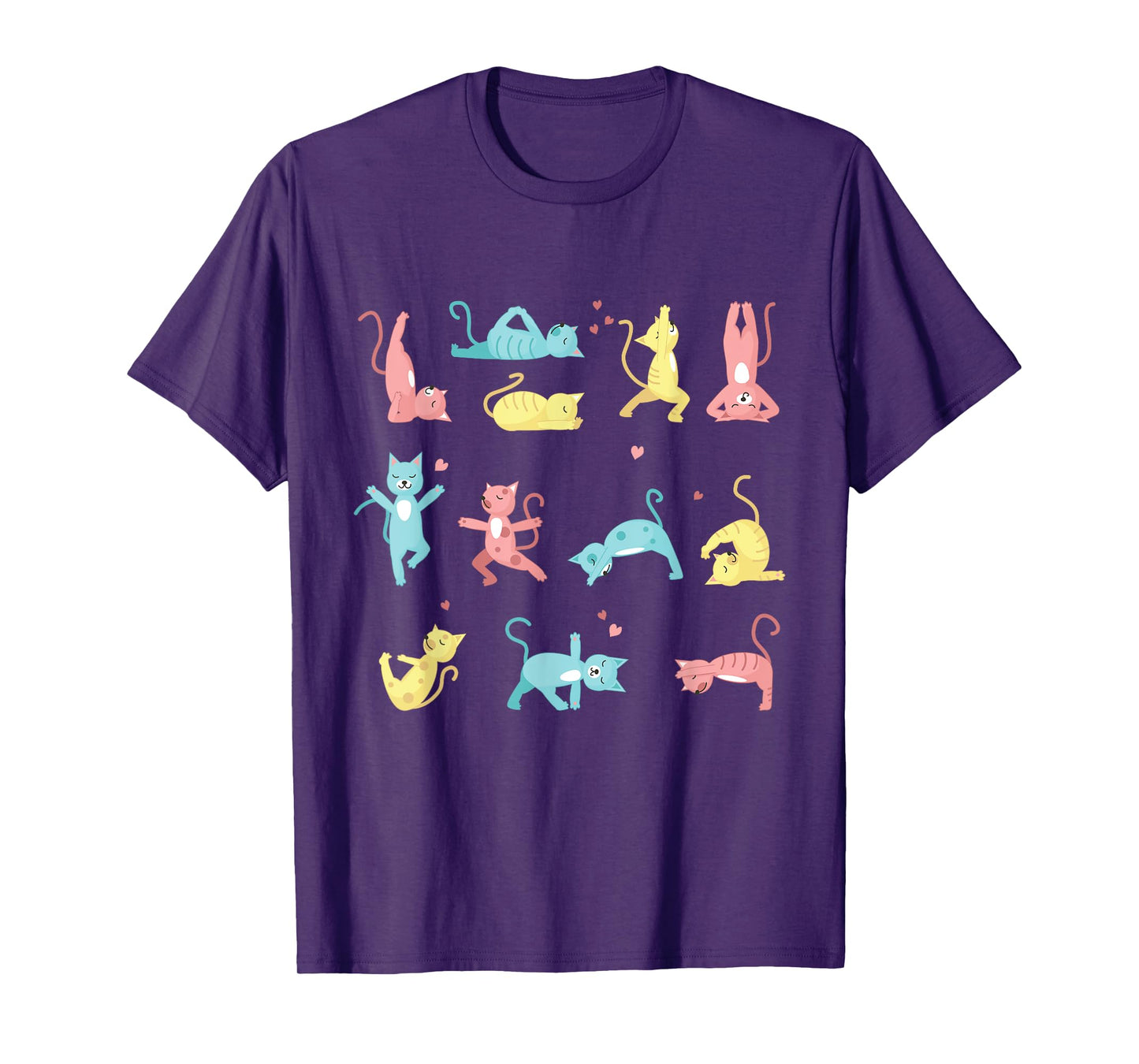 Funny Cat Training Yoga Posture Kitty Mood T-Shirt