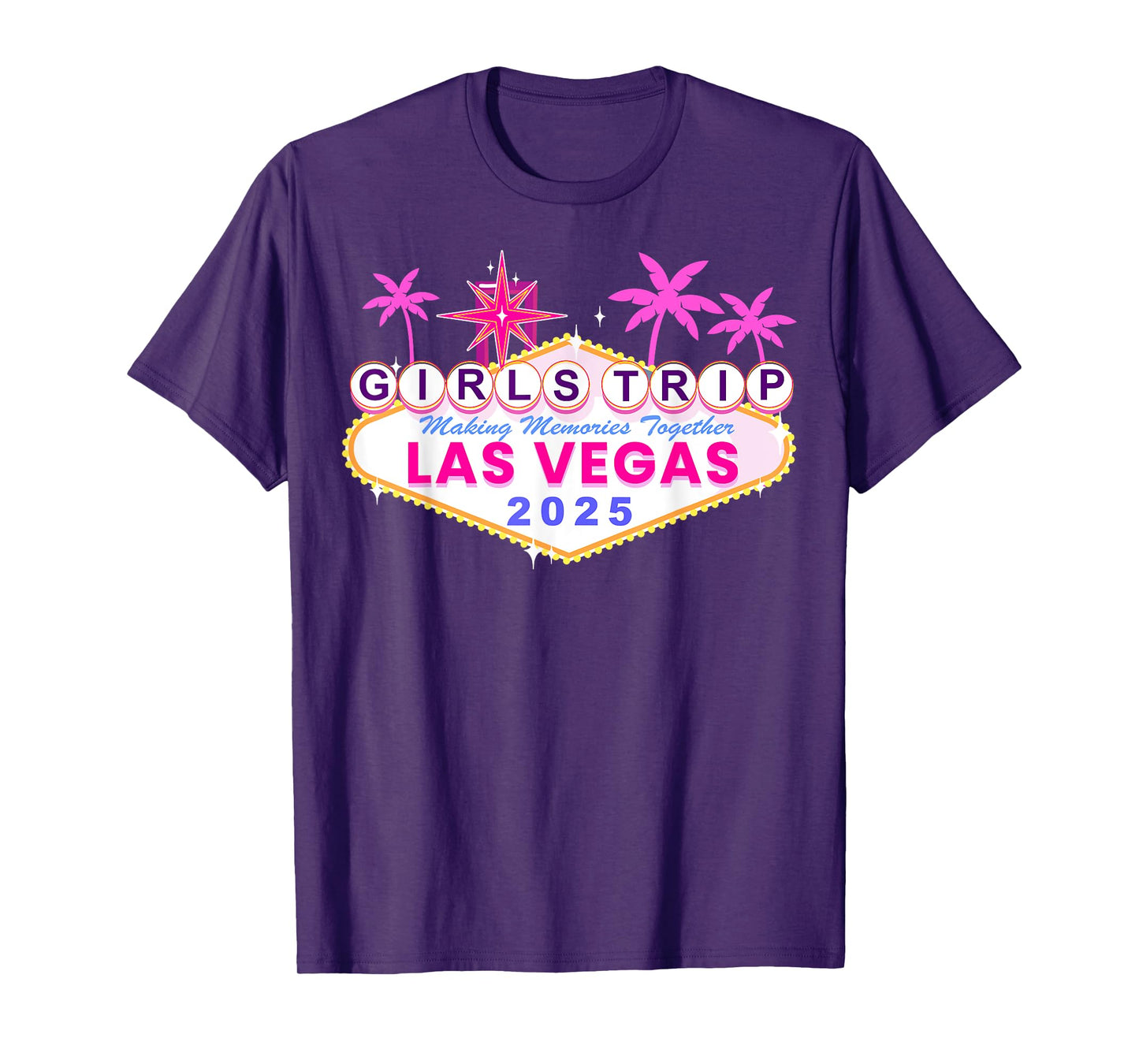 Las Vegas Girls Trip 2025 Shirts Birthday Squad Weekend T-Shirt