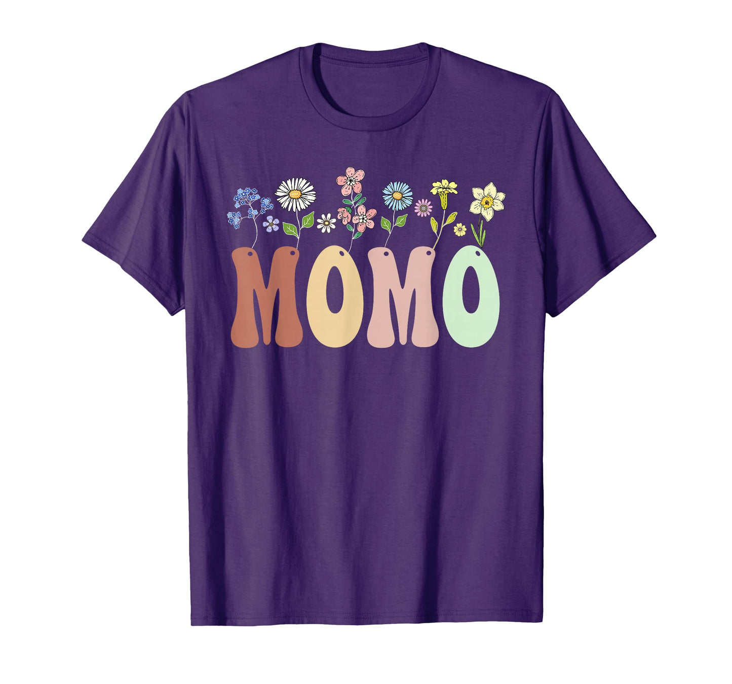 Momo Gifts Women Wildflower Floral Design Momo T-Shirt