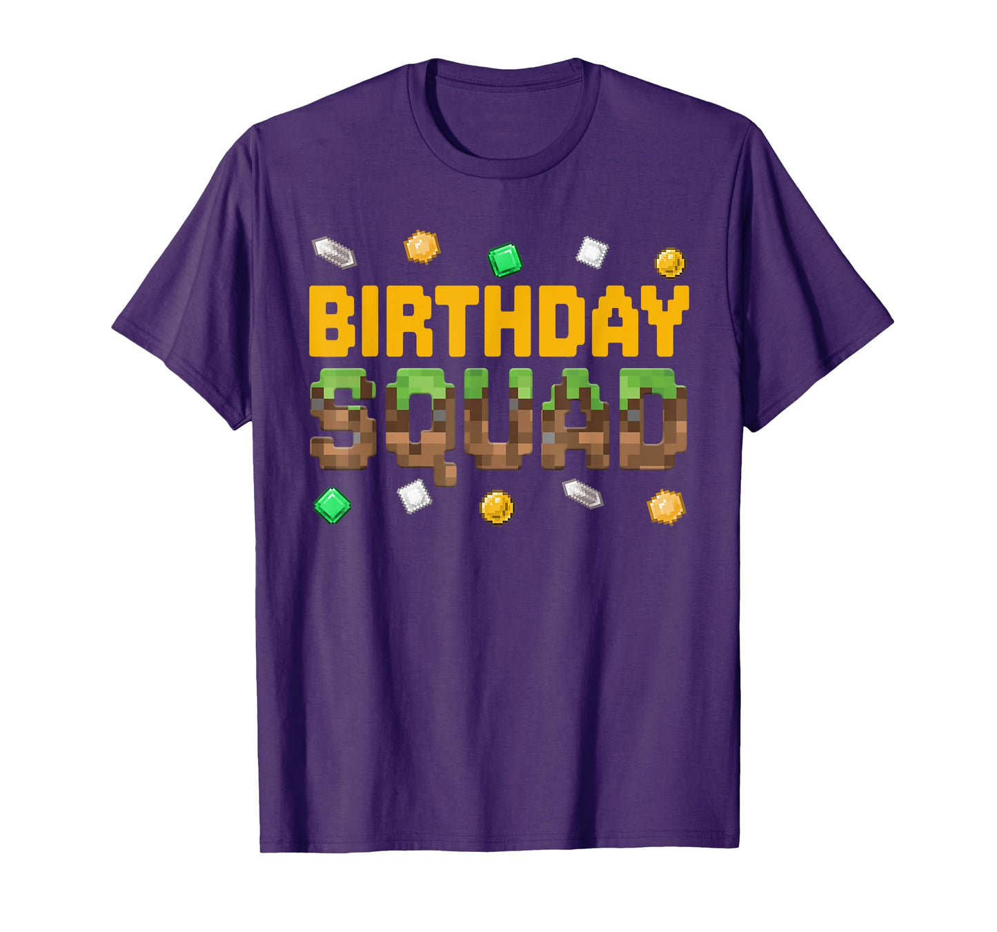 Funny Birthday Squad Birthday Boy Video Game Pixel Gamer T-Shirt