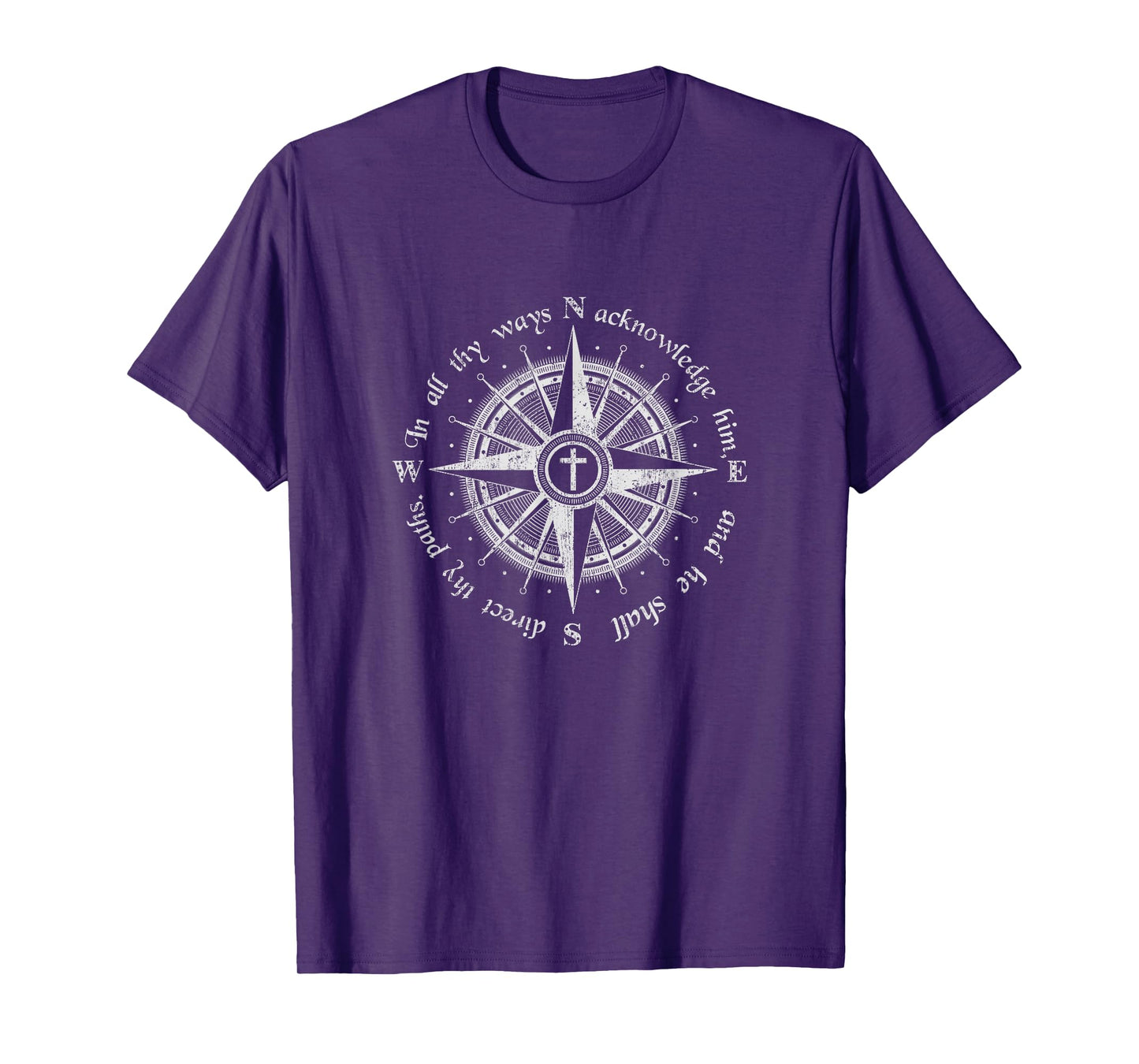 God Will Direct Your Path Compass Religion Christian T-Shirt T-Shirt